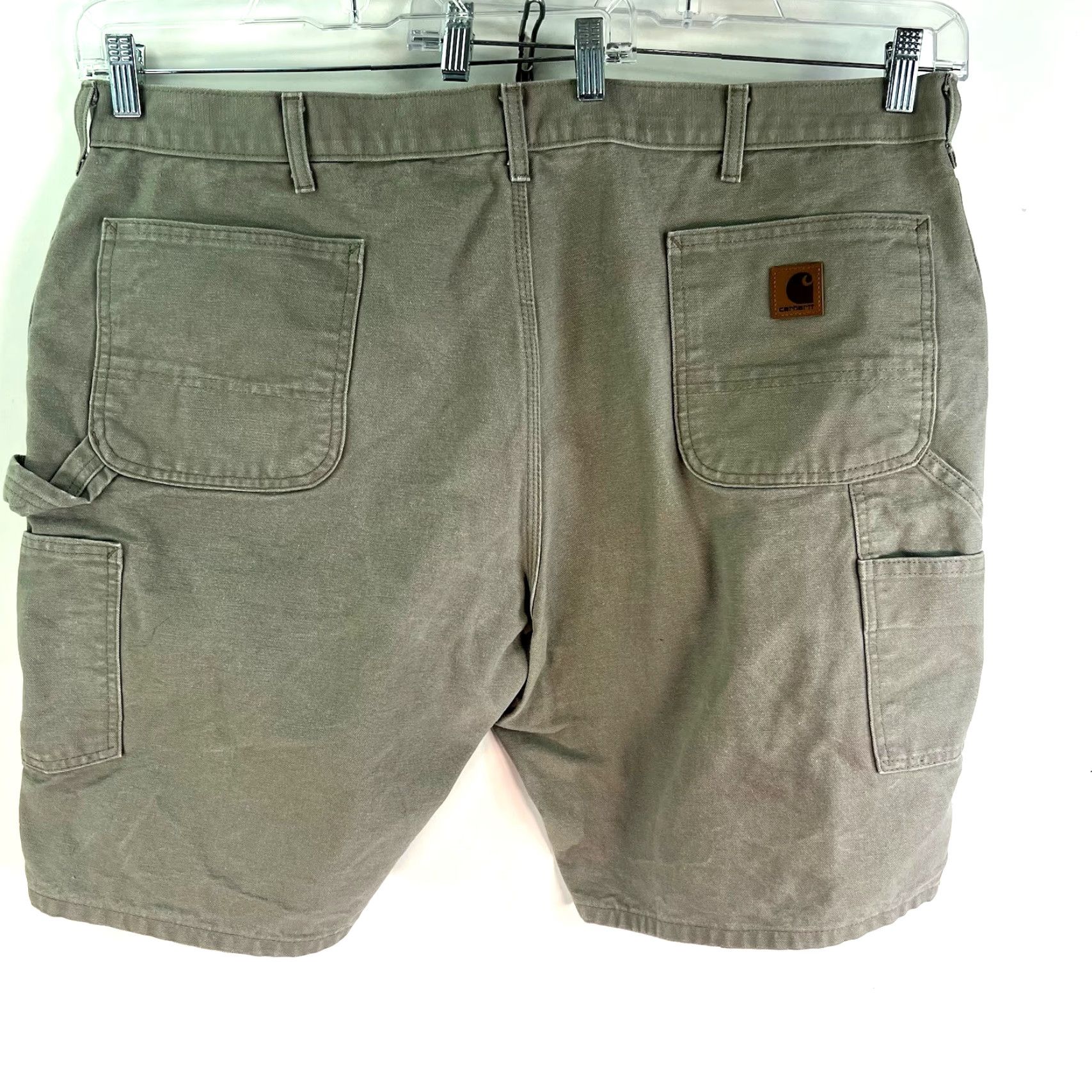 Carhartt Carhartt Carpenter Shorts Mens Size 44 Beige Canvas Relaxed Fit 5-Pocket Casual Workwear Size US 44 / EU 60 - 3 Thumbnail