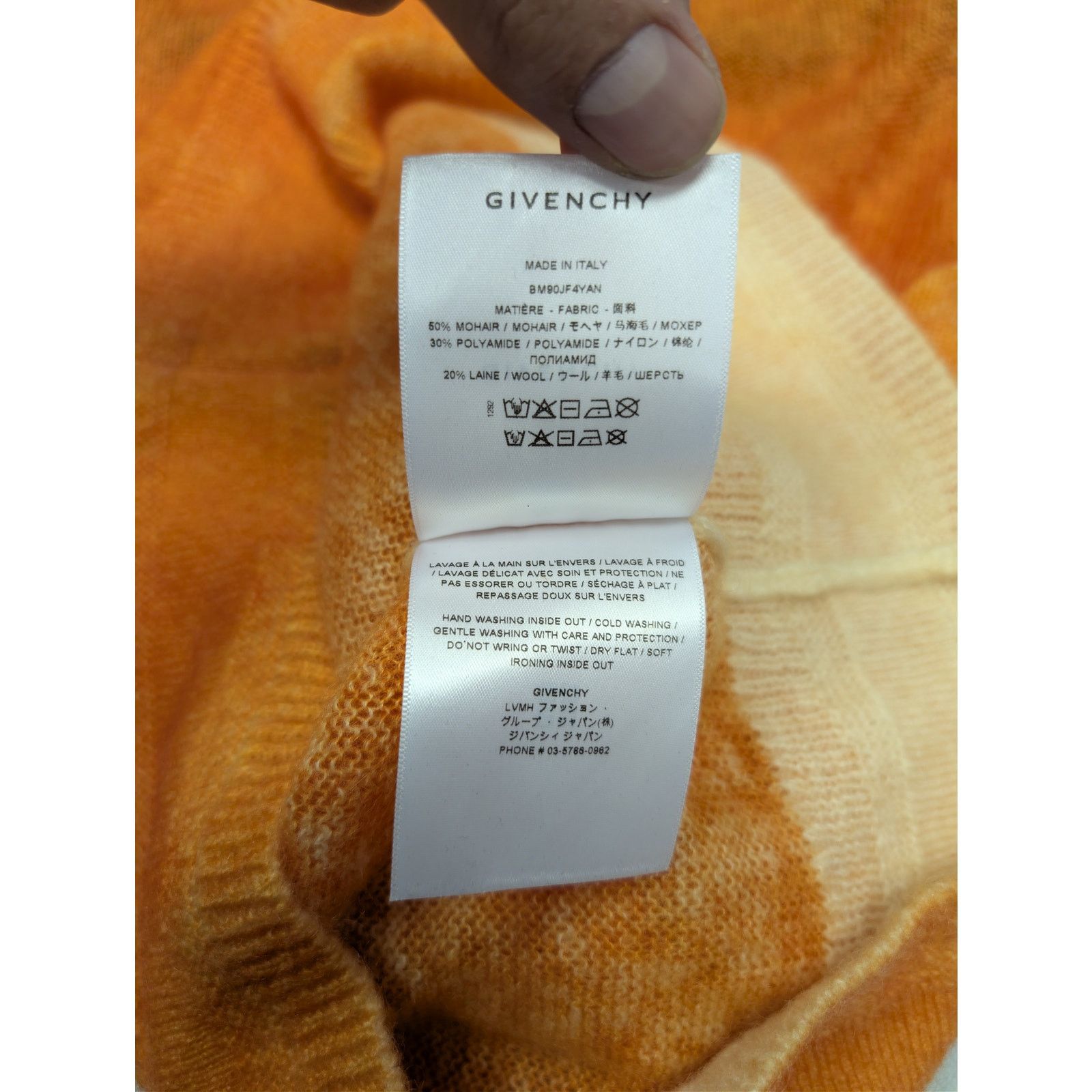 Givenchy o1rshd1 Ceramics Print Crewneck Sweater in Orange Size US M / EU 48-50 / 2 - 17 Thumbnail