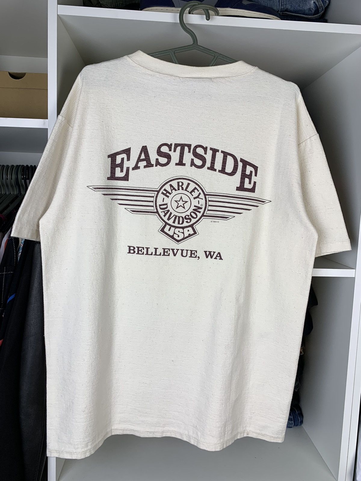 Vintage Vintage 90s Harley Davidson Eastside Made in Usa T-shirt Size US L / EU 52-54 / 3 - 18 Thumbnail