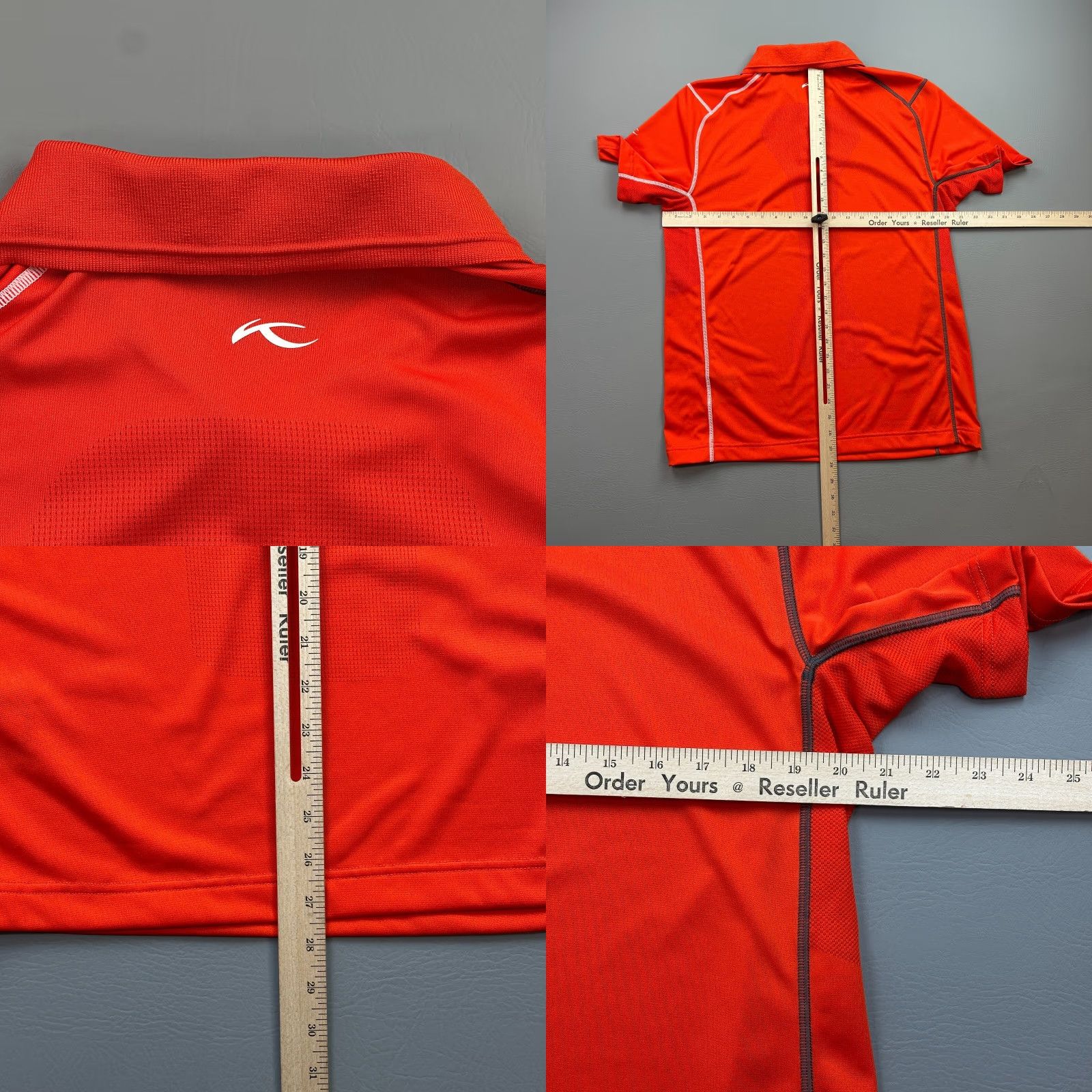 KJUS KJUS Polo Shirt Mens L Orange Lightweight Performance Logo Casual Golf Size US L / EU 52-54 / 3 - 8 Thumbnail