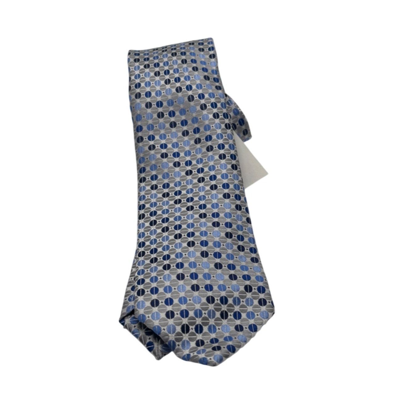 Perry Ellis Perry Ellis Portfolio Geometric Pattern Silk Necktie, Navy, Size ONE SIZE - 4 Thumbnail