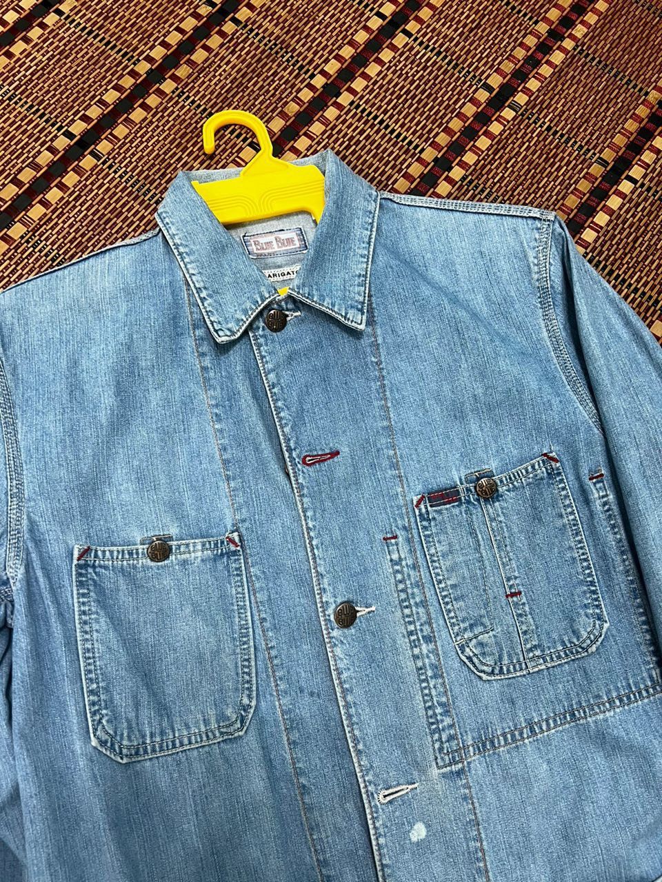 Blue Blue Japan × Japanese Brand Blue Blue Arigato Chore Jacket Denim Size US S / EU 44-46 / 1 - 7 Thumbnail