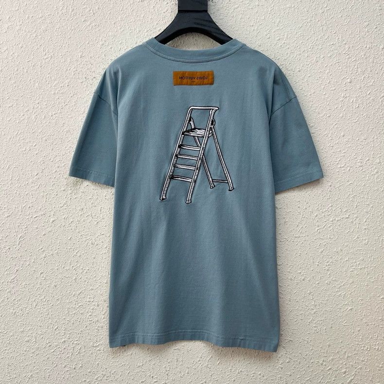 Louis Vuitton Louis Vuitton Hammer Tool Embroidered Haze Blue Short Sleev Size US M / EU 48-50 / 2 - 2 Thumbnail