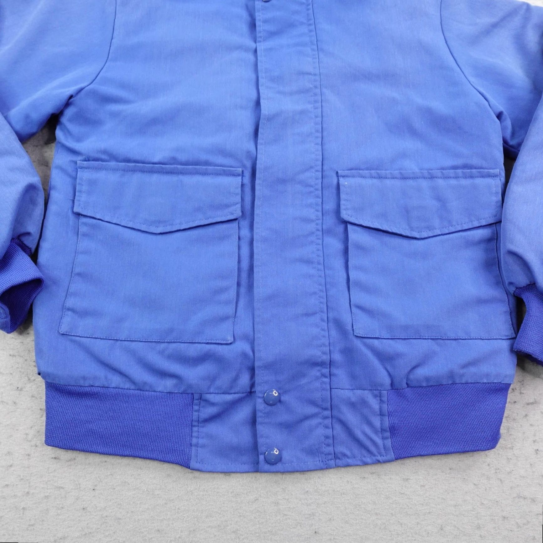 VINTAGE Hartwell ViaSport Jacket Mens Small Blue Quilted Insulated Work Coat USA