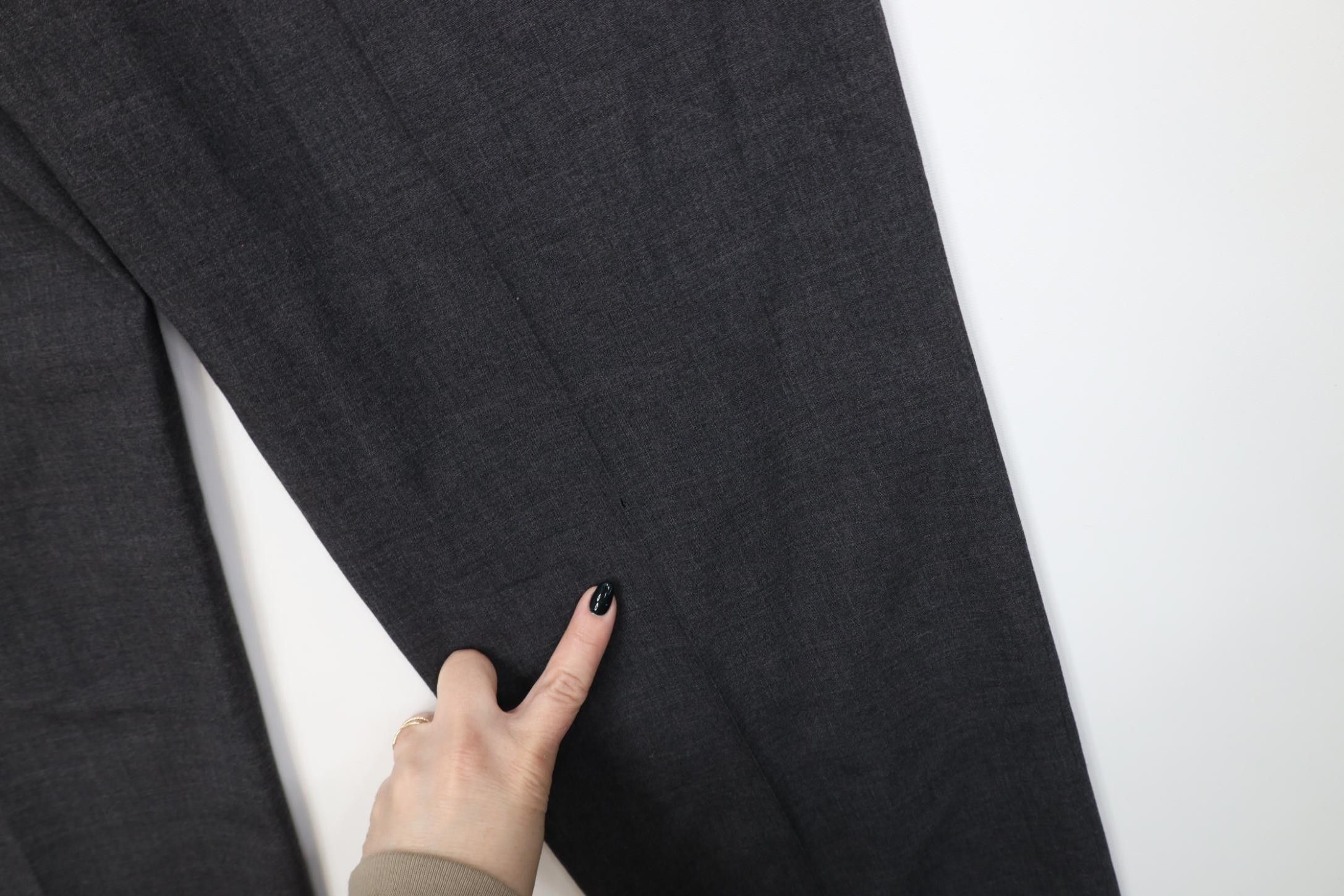 Vintage Vintage 90s Streetwear Wool Knit Wide Leg Chino Pants Gray Size US 38 / EU 54 - 15 Thumbnail