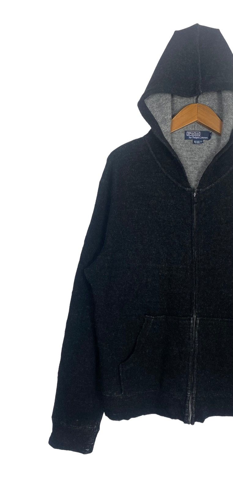 Polo Ralph Lauren Rare‼️ Polo Ralph Lauren DISTRESSED Wool Hoodie Size US M / EU 48-50 / 2 - 2 Thumbnail