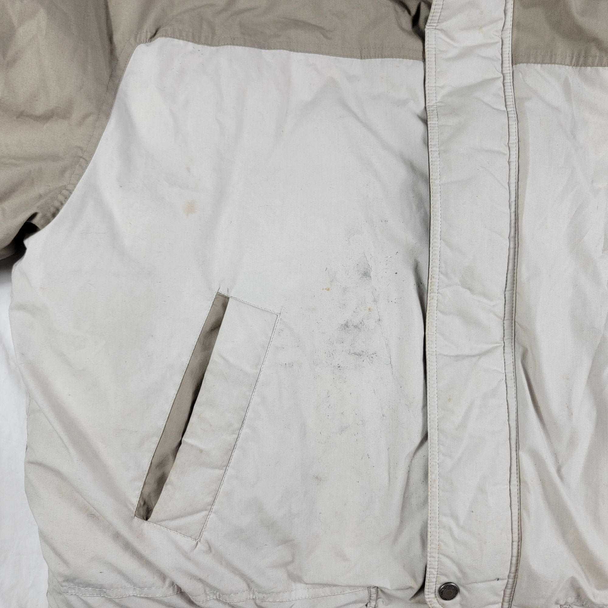 Members Only Members Only Mens Medium 46 Beige Puffer Jacket Full Zip Cas Size US M / EU 48-50 / 2 - 7 Thumbnail
