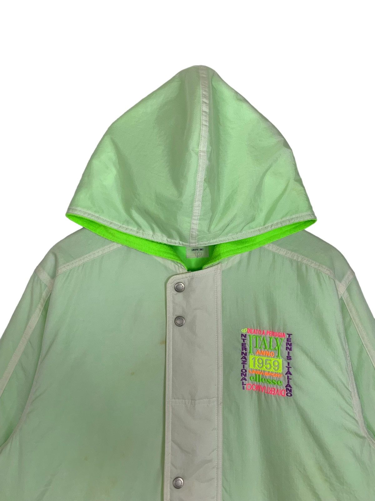 Ellesse Ellesse Italy Tennis Sportswear Long Button Jacket Hoodies Size US L / EU 52-54 / 3 - 3 Thumbnail