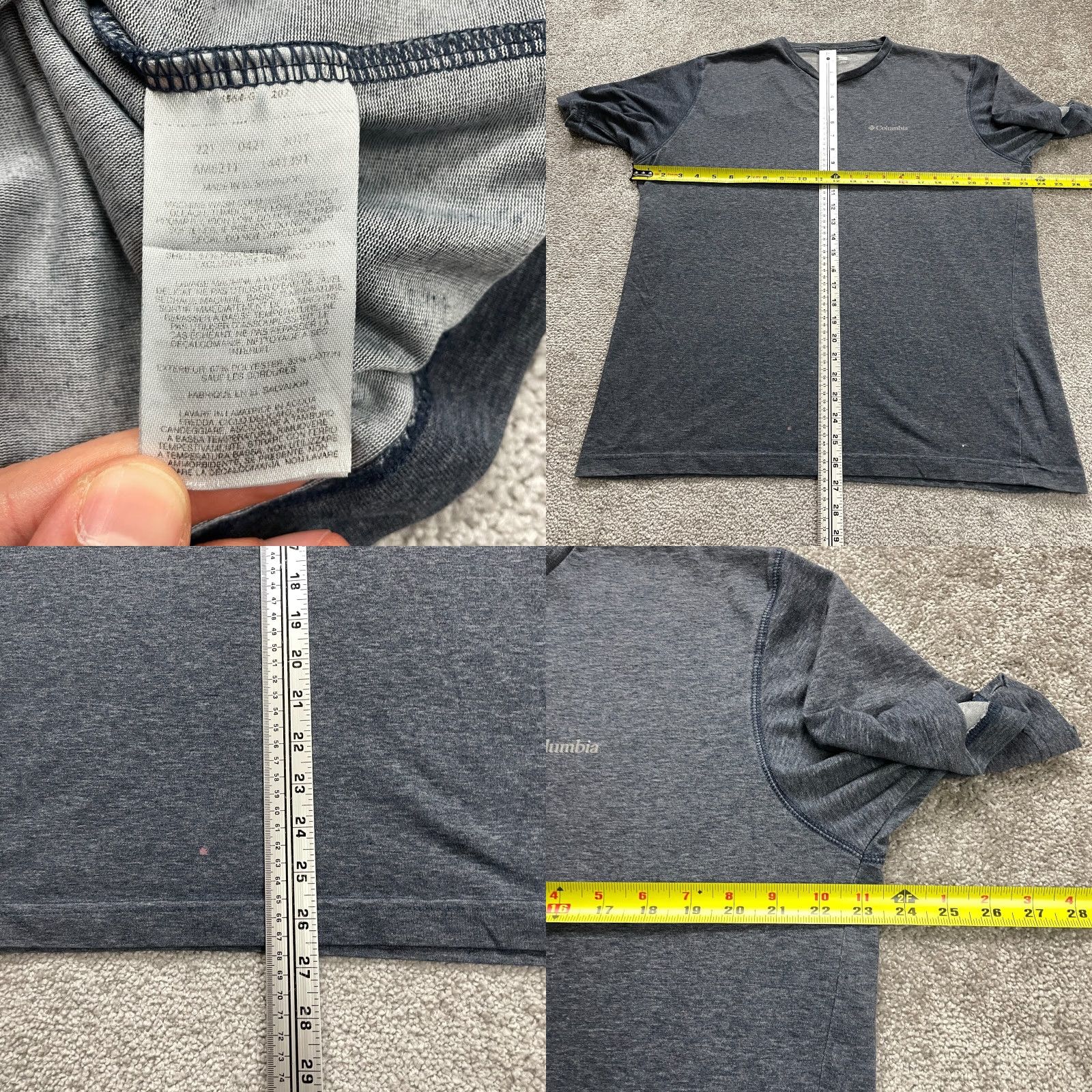 Vintage Columbia T-Shirt Mens XL Gray Crew Neck Short Sleeve Omni Wick Activewear Shirt Size US XL / EU 56 / 4 - 8 Thumbnail