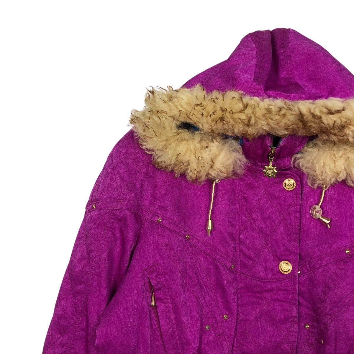 Japanese Brand 🔥VINTAGE SKI JACKET LAFONT MINK FUR HOODIE ISSEY MIYAKE Size L / US 10 / IT 46 - 9 Thumbnail