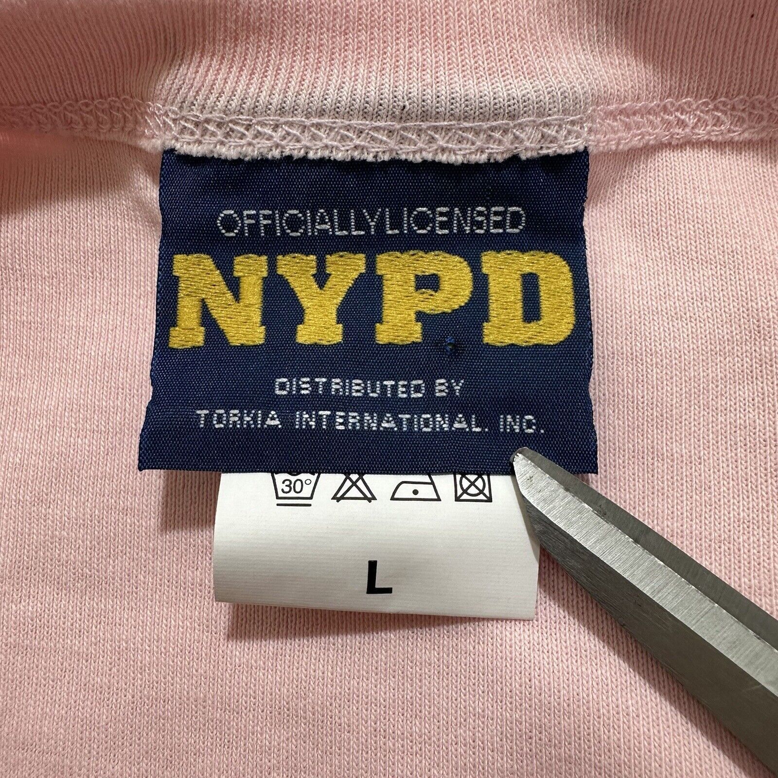 Other NYPD Large Logo T Shirt Pink Officially Licensed NYC Tee Size L / US 10 / IT 46 - 3 Thumbnail
