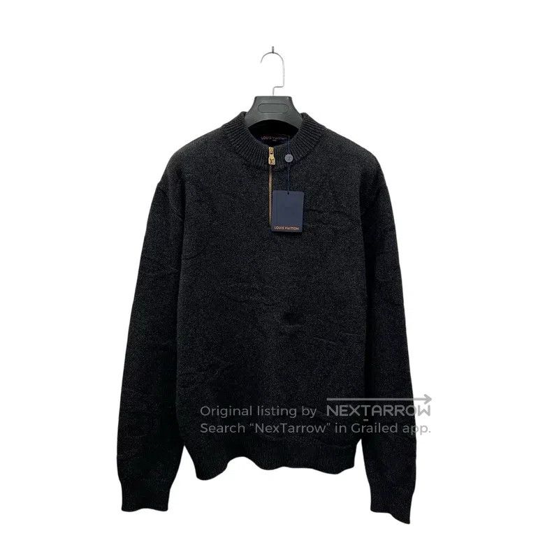 Louis Vuitton Louis Vuitton Jacquard half-zip turtleneck sweater Size US XL / EU 56 / 4 - 2 Thumbnail