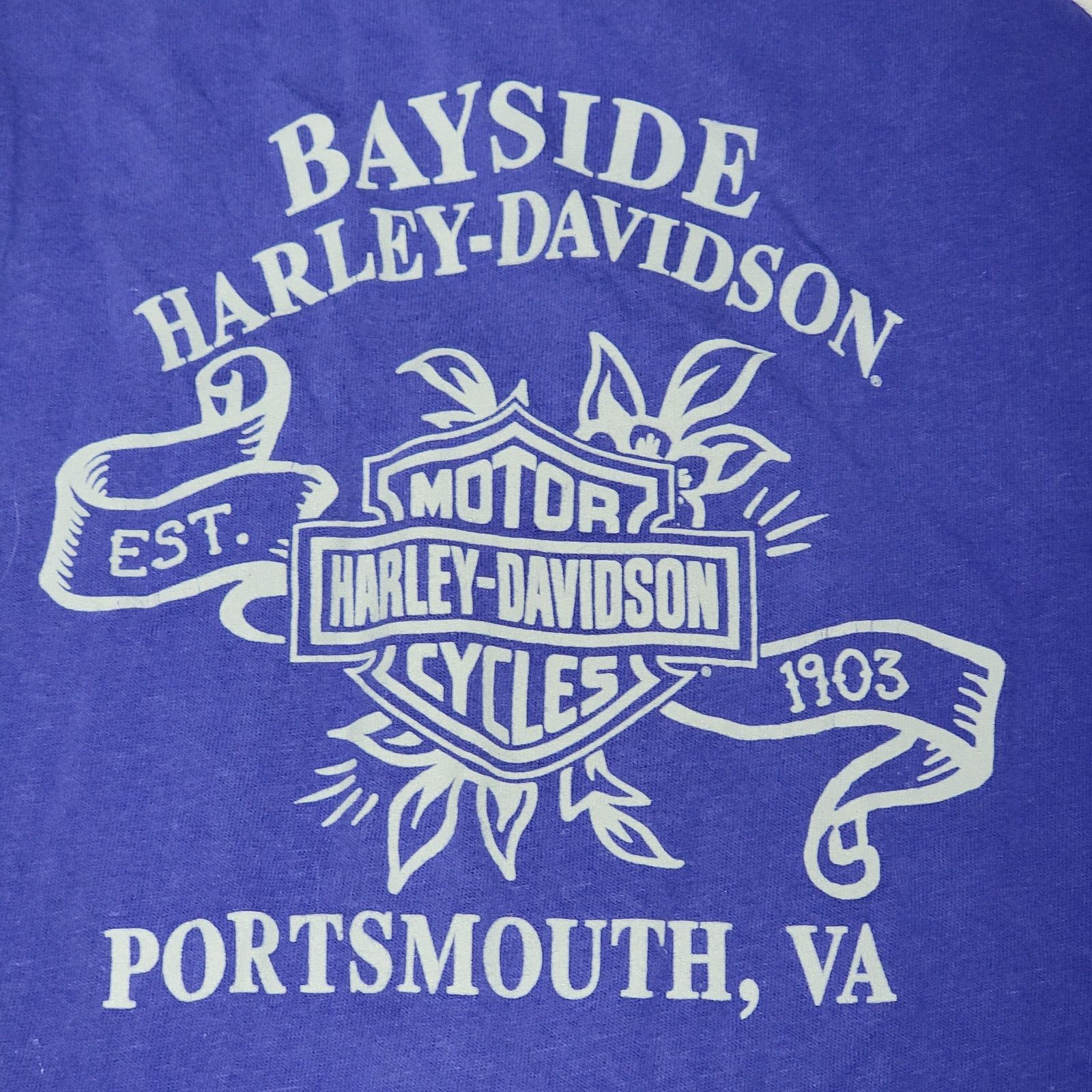 Harley Davidson Harley-Davidson Tee "Bayside HD Portsmouth, VA" -Size Large Size L / US 10 / IT 46 - 4 Thumbnail