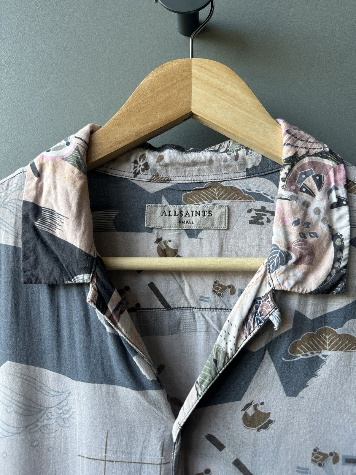 Allsaints ALLSAINTS Kahana SS Viscose Shirt Size S Size US S / EU 44-46 / 1 - 3 Thumbnail