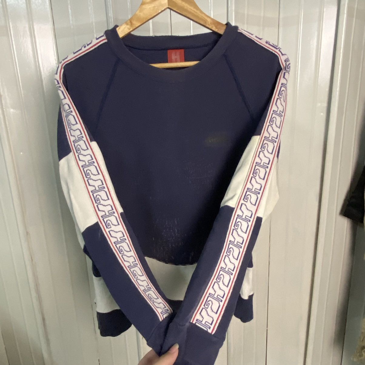 Hysteric Glamour Vintage Thrashed Hysteric Glamour Sidetape Sweatshirt Size US M / EU 48-50 / 2 - 1 Thumbnail
