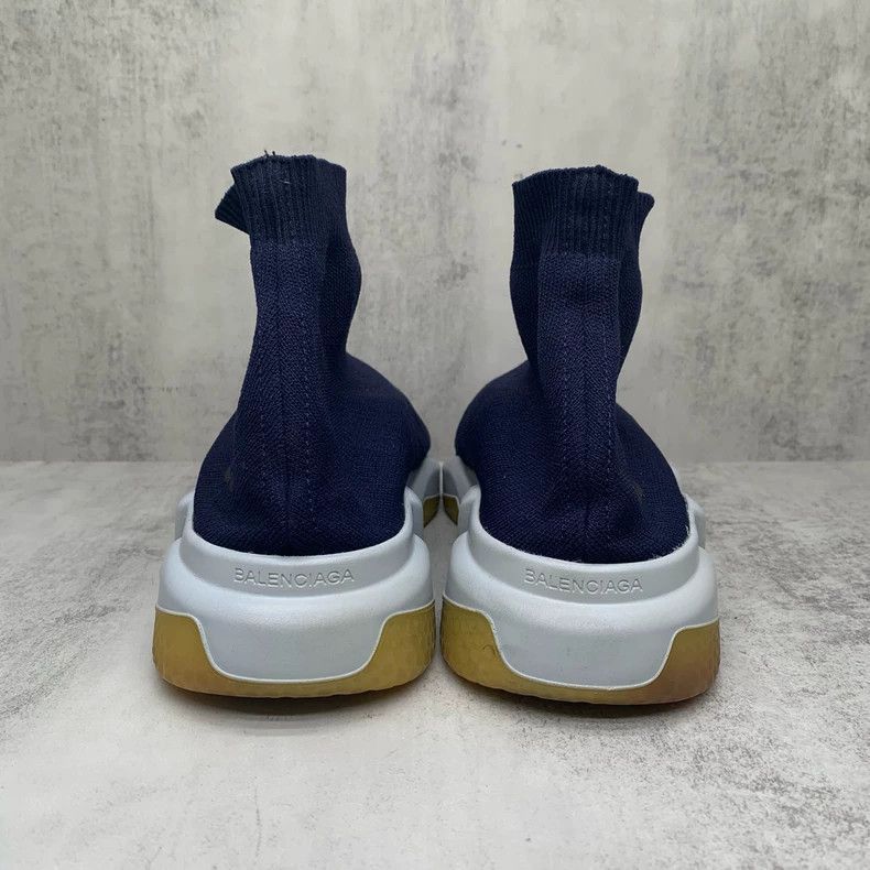 Balenciaga Balenciaga Navy Socks Shoes Size 42-2505 Size US 9 / EU 42 - 5 Thumbnail