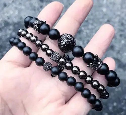 Jewelry Lion Crown Bead Bracelets Size ONE SIZE - 3 Thumbnail