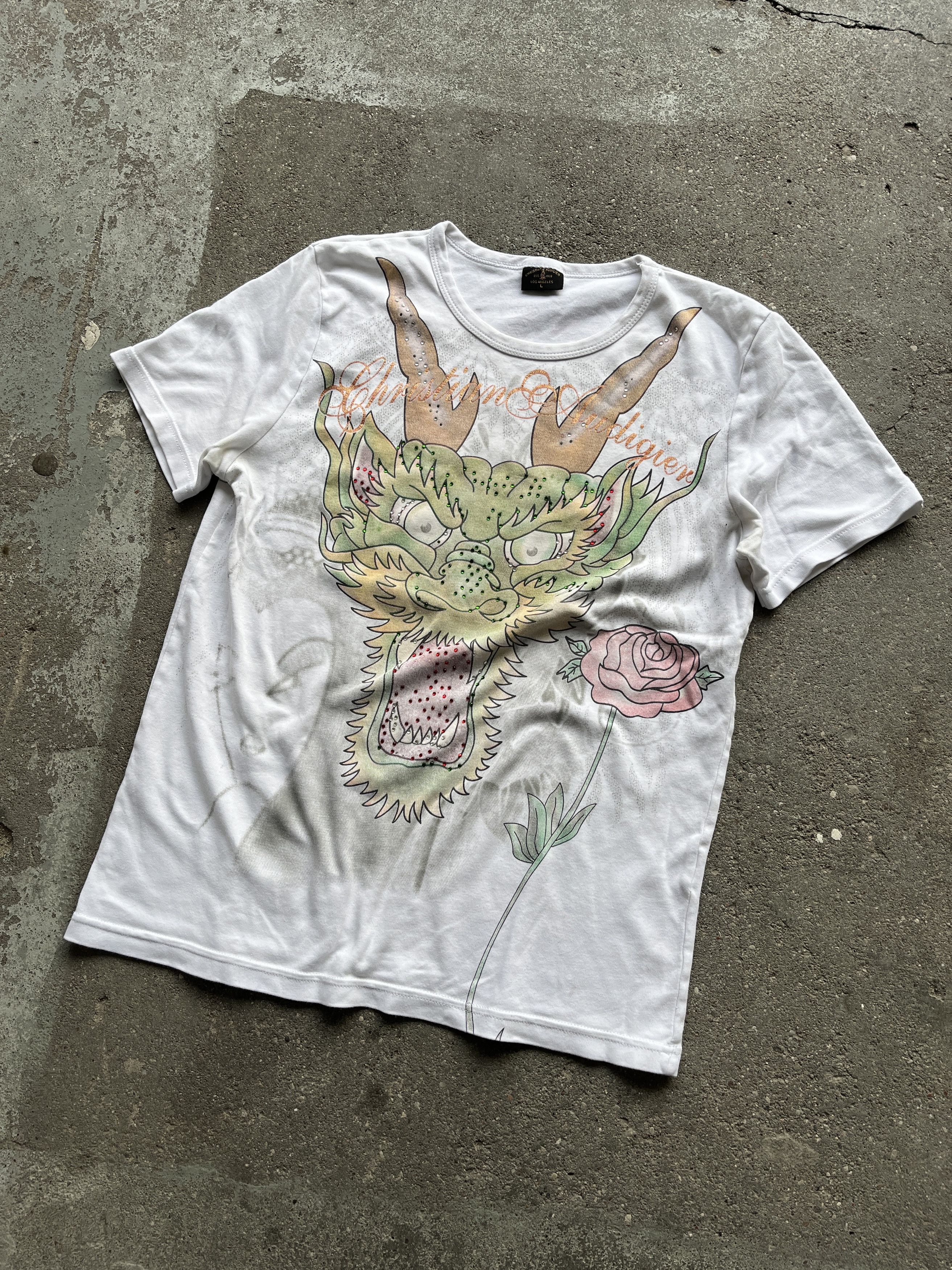Christian Audigier Christian Audigier tattoo print vintage tee Size US S / EU 44-46 / 1 - 1 Thumbnail