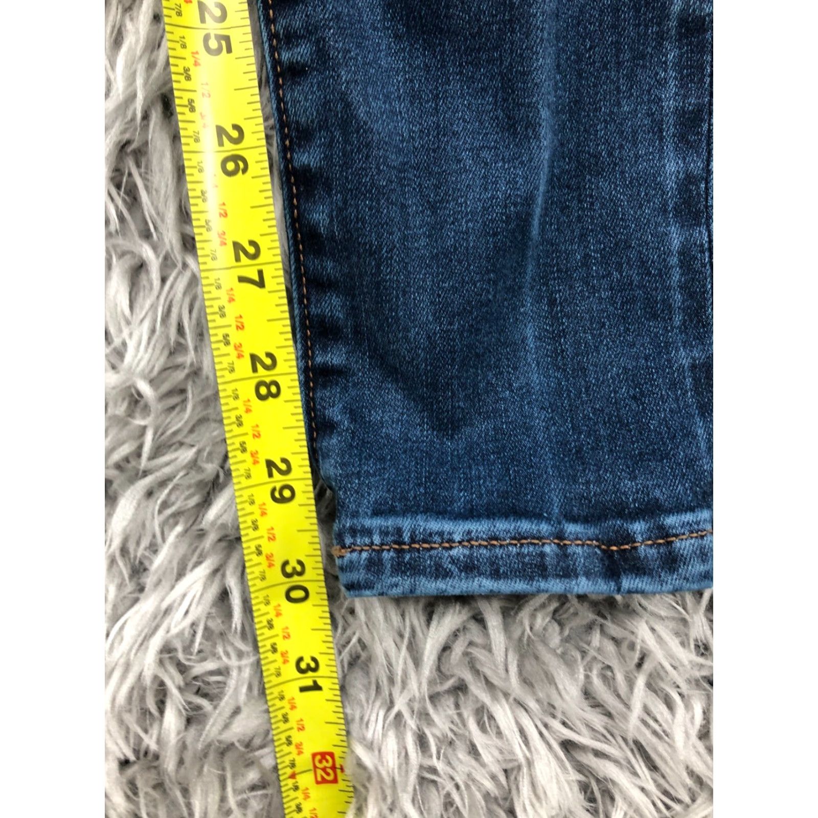 Abercrombie & Fitch Abercrombie & Fitch Simone High Rise Super Skinny Jeans Size 2 Long Womens Blue Size 26" / US 2 / IT 38 - 3 Thumbnail