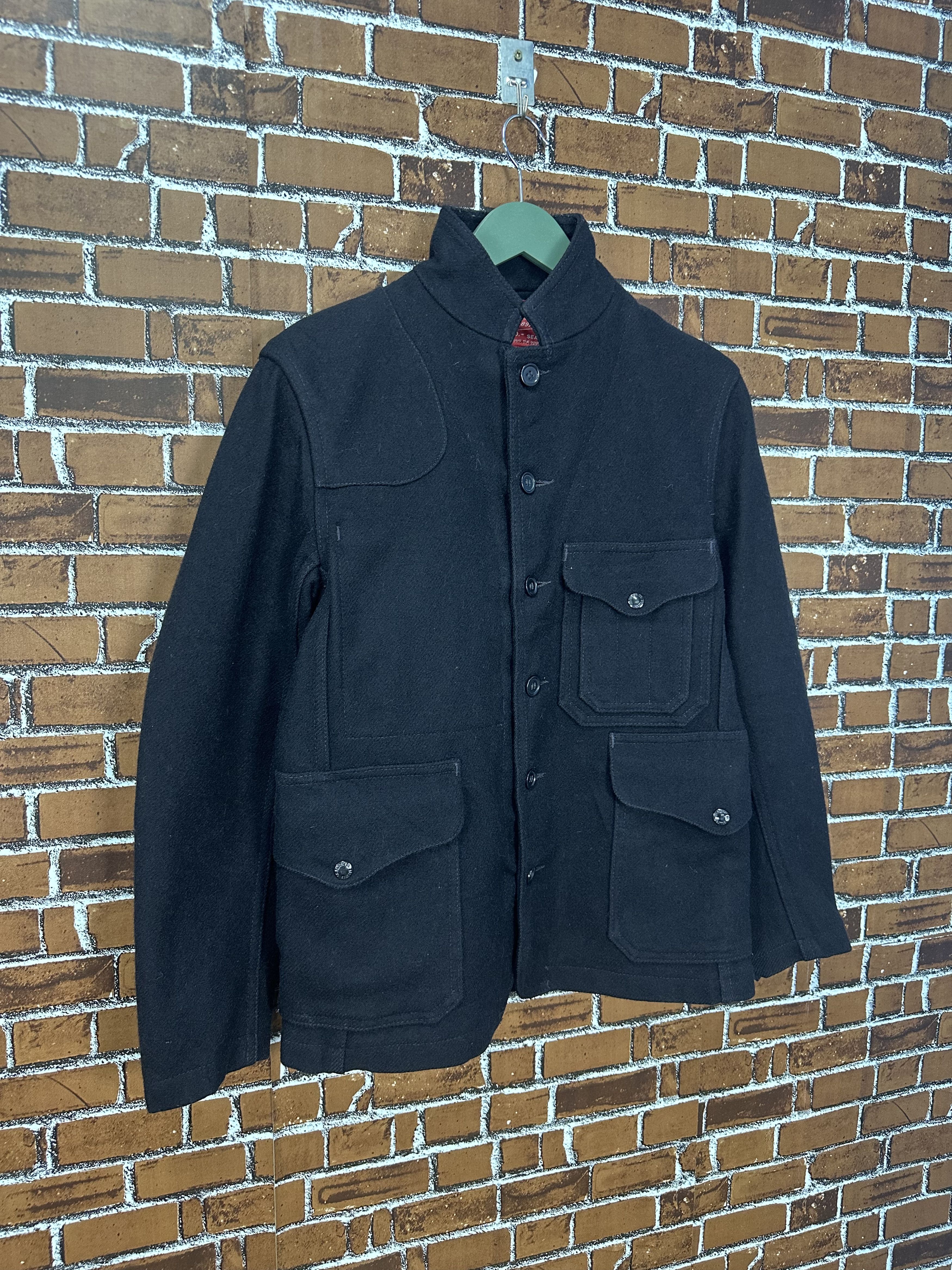 Filson Filson Rail Road Man Black Wool Coat Jacket Z490 Size US XS / EU 42 / 0 - 2 Thumbnail