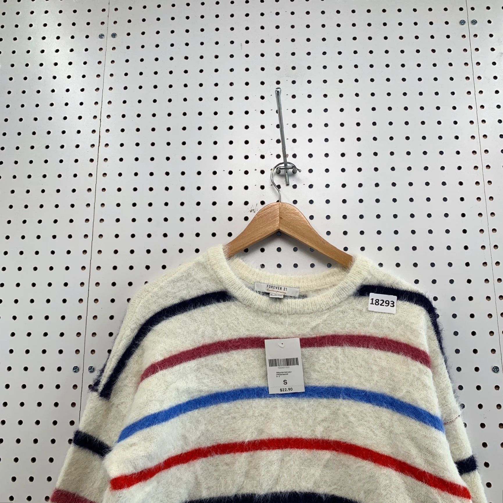 Forever 21 FOREVER 21 Striped Sweater Shirt Womens Small Pullover Multicolor Long Sleeve 90s? (If applicable) Size S / US 4 / IT 40 - 2 Thumbnail