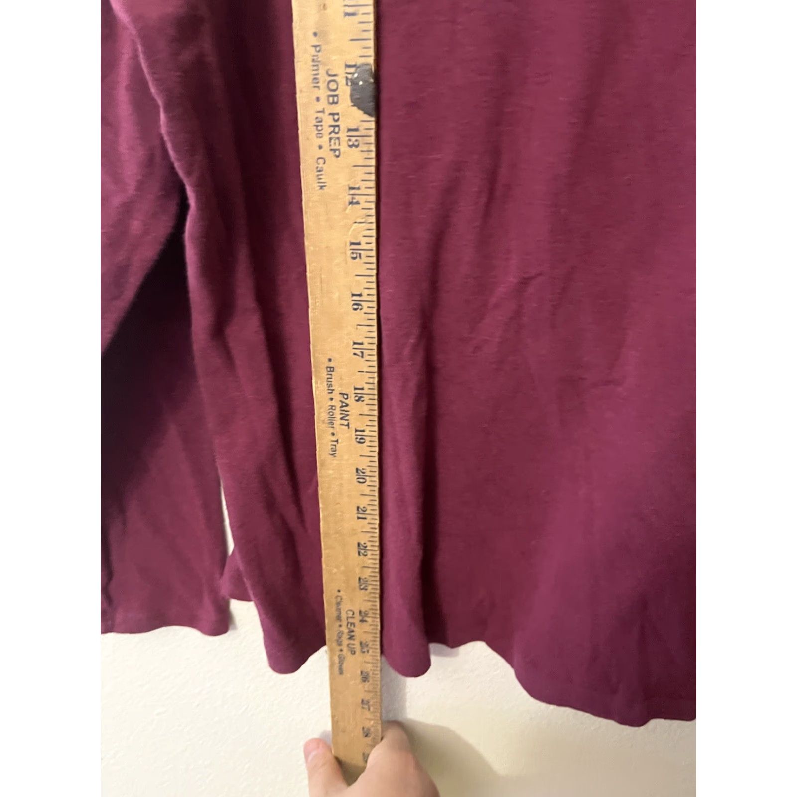 Eddie Bauer Eddie Bauer Active Sweatshirt Womens Size XL Maroon V-Neck Long Sleeve Size XL / US 12-14 / IT 48-50 - 4 Thumbnail