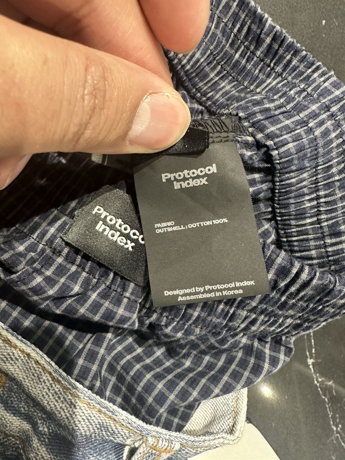 PROJECT G/R Protocol Index Trompe-Loeil Layered Jeans Pants Blue Size 3 Size US 36 / EU 52 - 7 Thumbnail