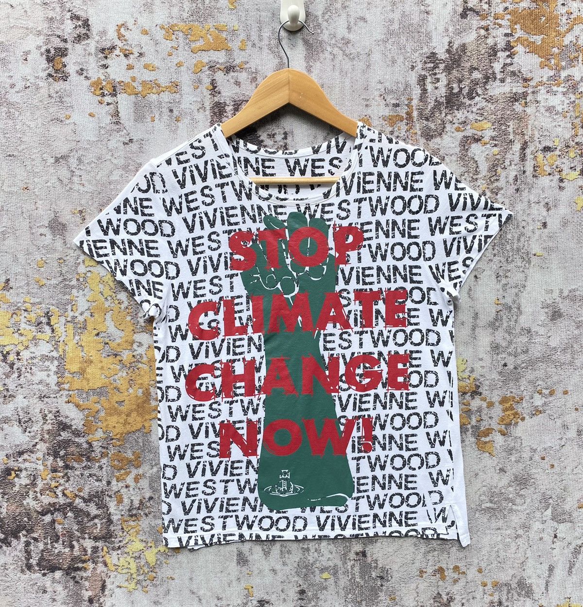 Vivienne Westwood Vivienne Westwood Stop Climate Change Now Shirt Designer Size S / US 4 / IT 40 - 1 Thumbnail