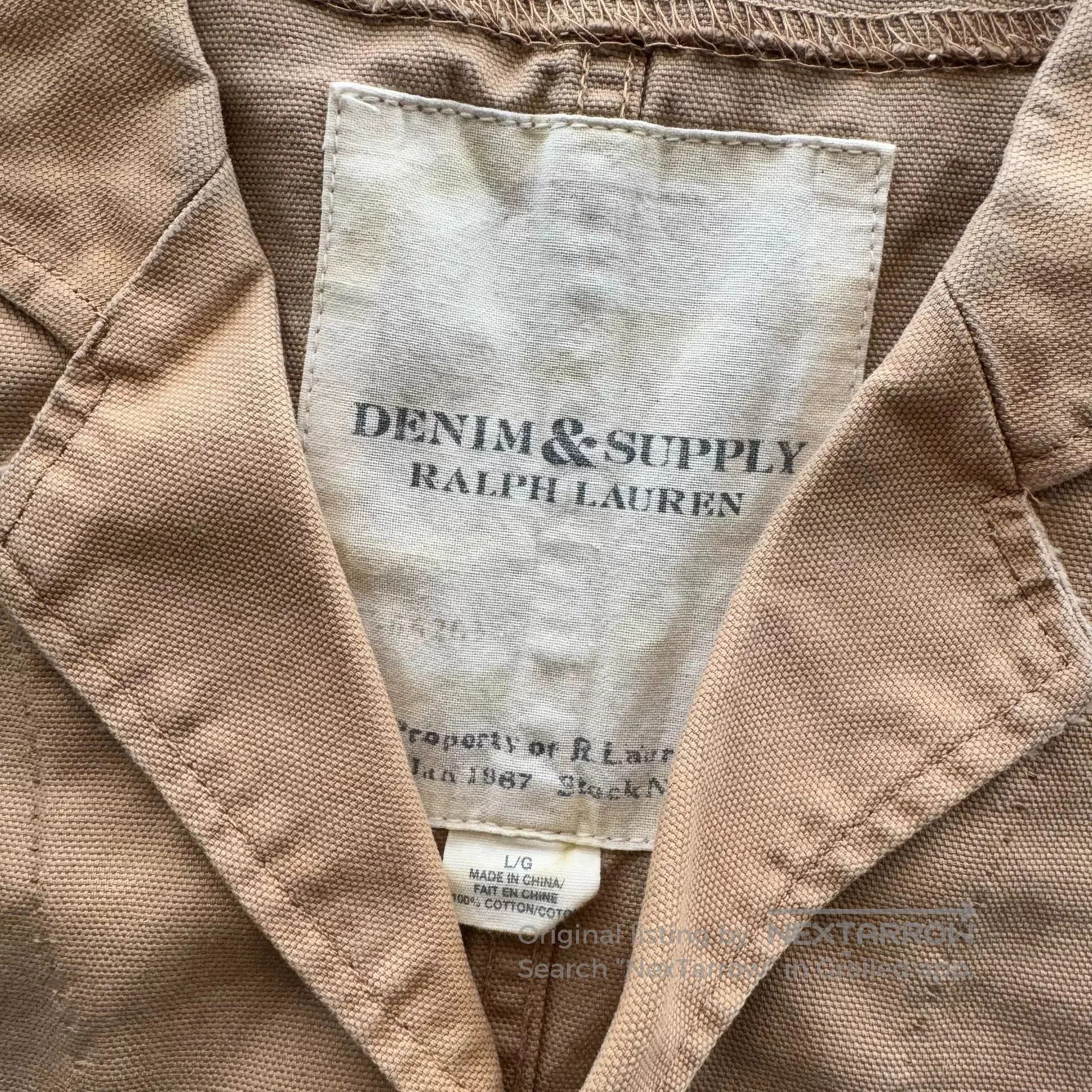 Denim & Supply Ralph Lauren Ralph Lauren Denim Supply Distressed Canvas Vest. Size US L / EU 52-54 / 3 - 4 Thumbnail