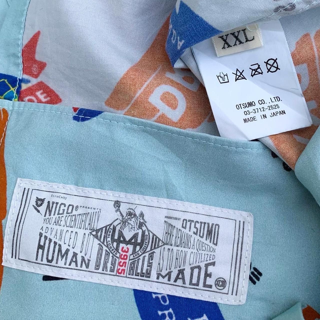Human Made × Japanese Brand Human Made Dry Alls Print Loop Collar Shirt Size US XL / EU 56 / 4 - 5 Thumbnail