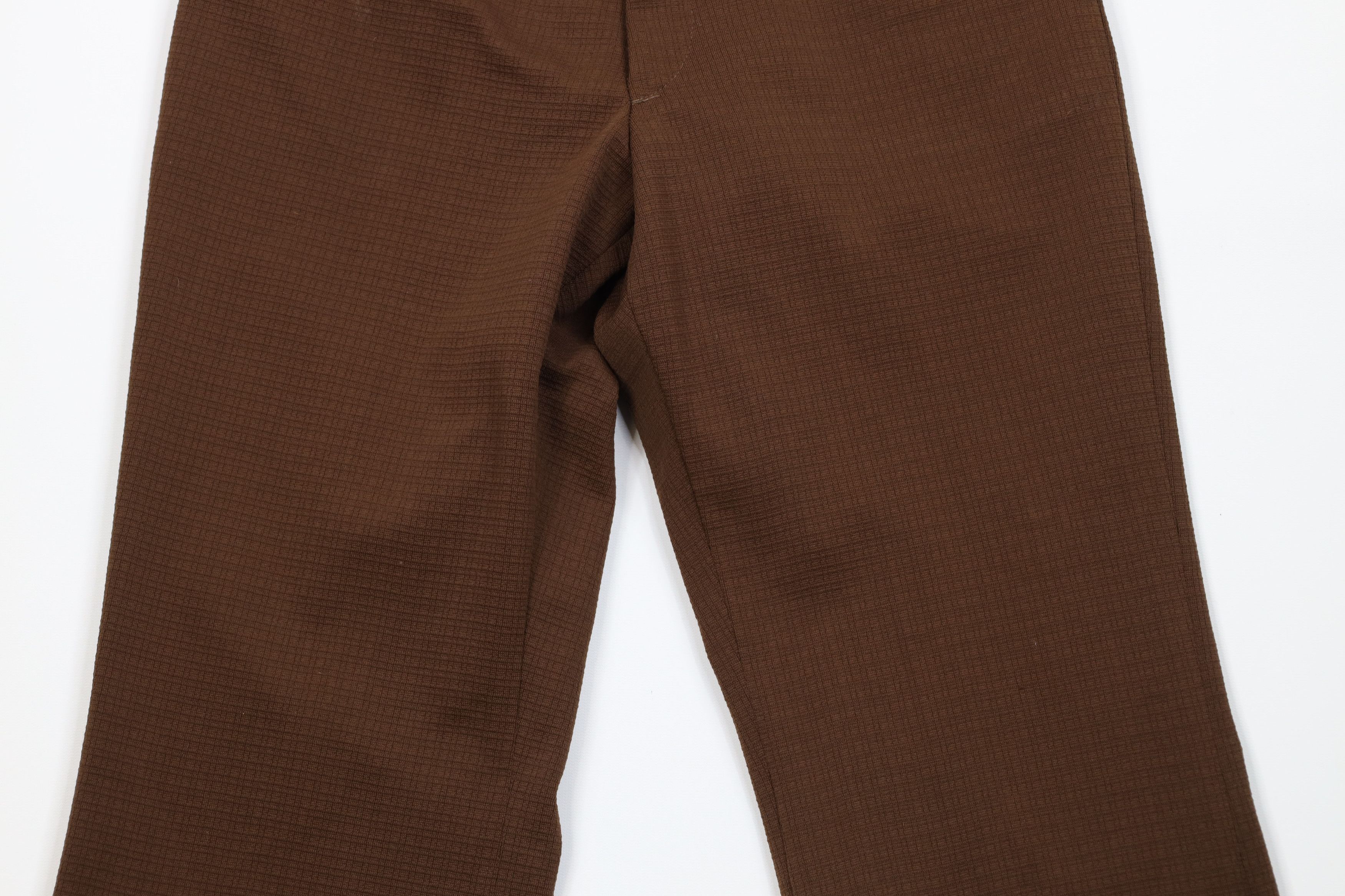 Vintage Vintage 60s 70s Streetwear Knit Bell Bottoms Pants Brown USA Size US 32 / EU 48 - 3 Thumbnail