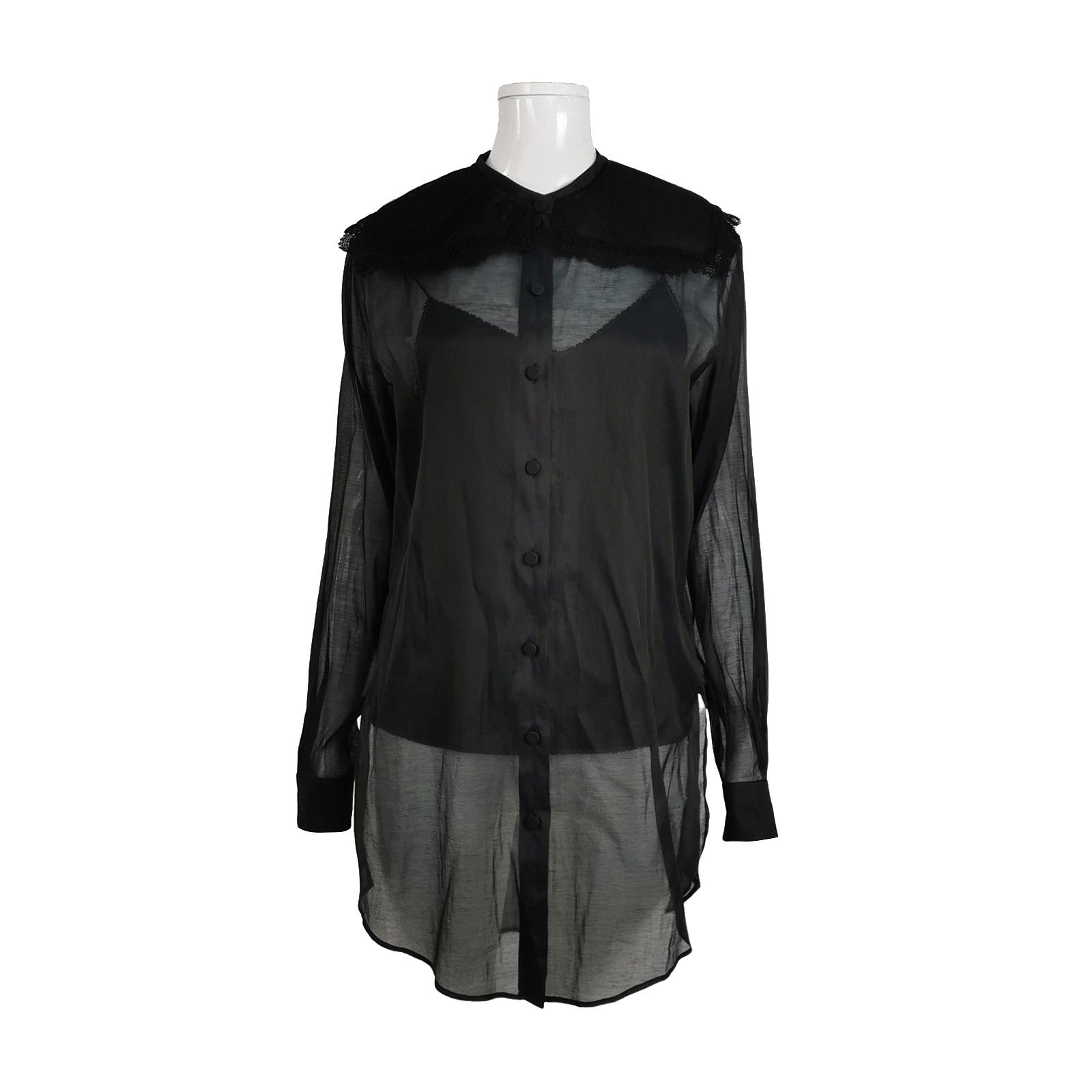 Gucci Gucci Sheer Silk Blend Blouse Size 40 Size S / US 4 / IT 40 - 1 Thumbnail