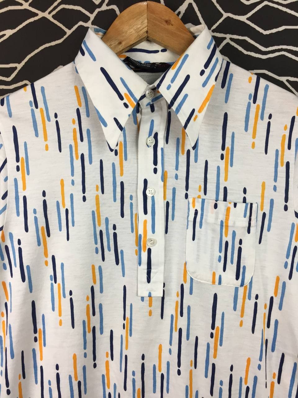 Vintage Vtg Jack Nicklaus Golden Bear Geometric Popover Polo Shirt Size US M / EU 48-50 / 2 - 3 Thumbnail