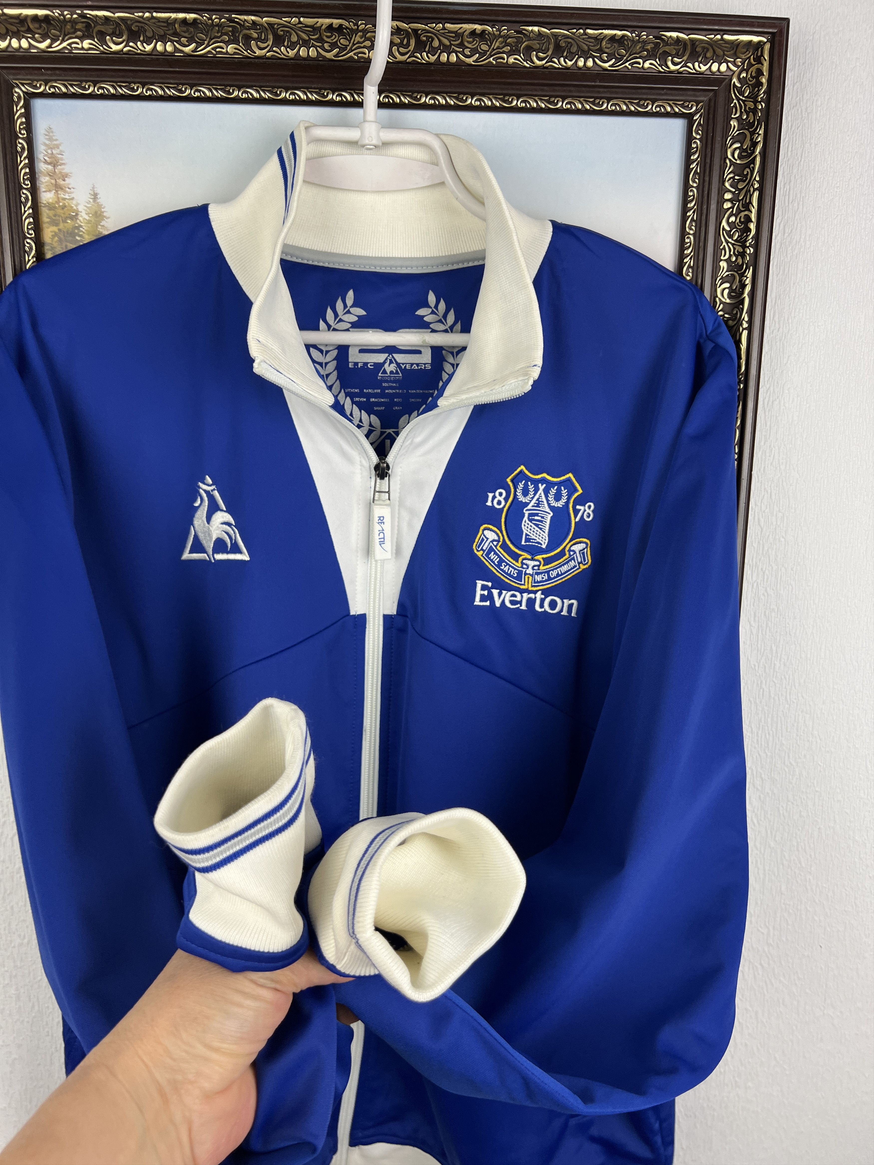 Le Coq Sportif Le Coq Sportif Everton Football Jacket Soccer Track Top Size US L / EU 52-54 / 3 - 5 Thumbnail