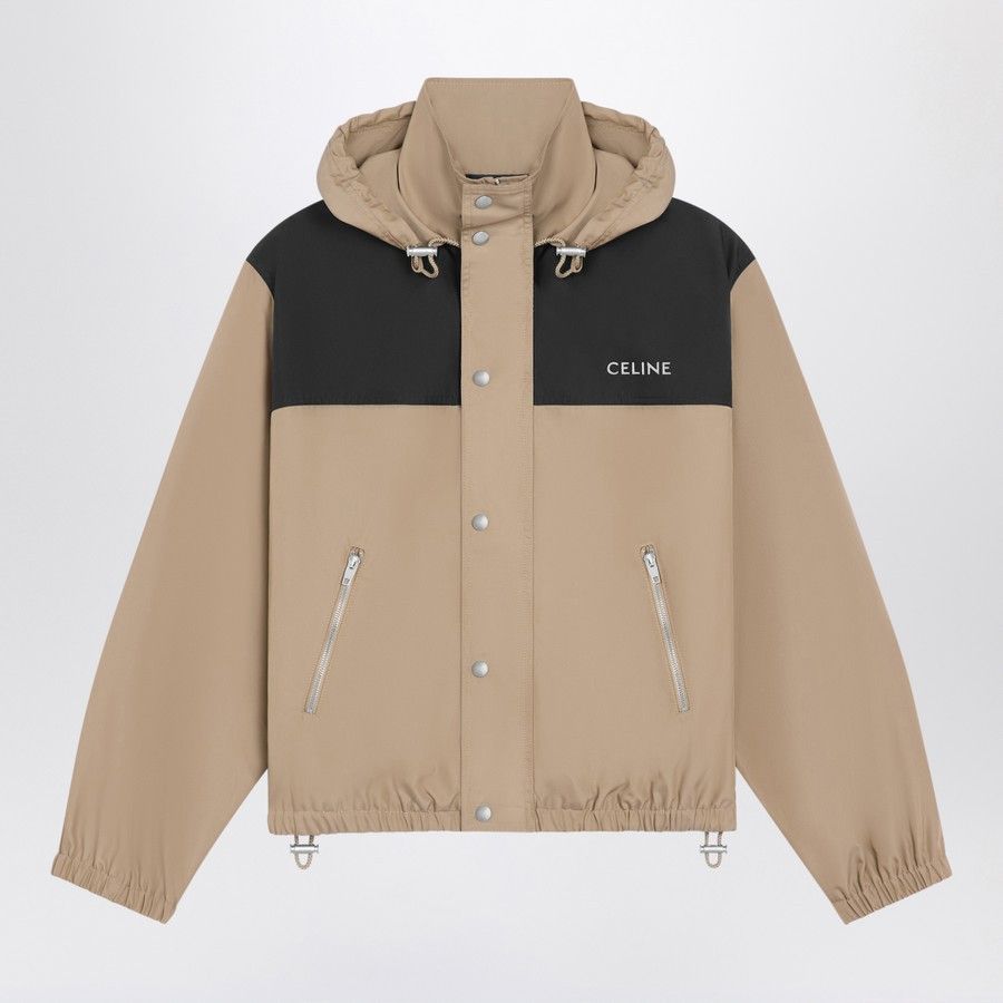 Celine o1d2blof0226 Windbreaker Jacket in Brown/Black Size US M / EU 48-50 / 2 - 1 Thumbnail
