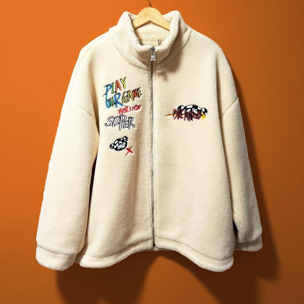 13DE MARZO Graffiti Street Slang Bear Coat Size M / US 6-8 / IT 42-44 - 1 Thumbnail