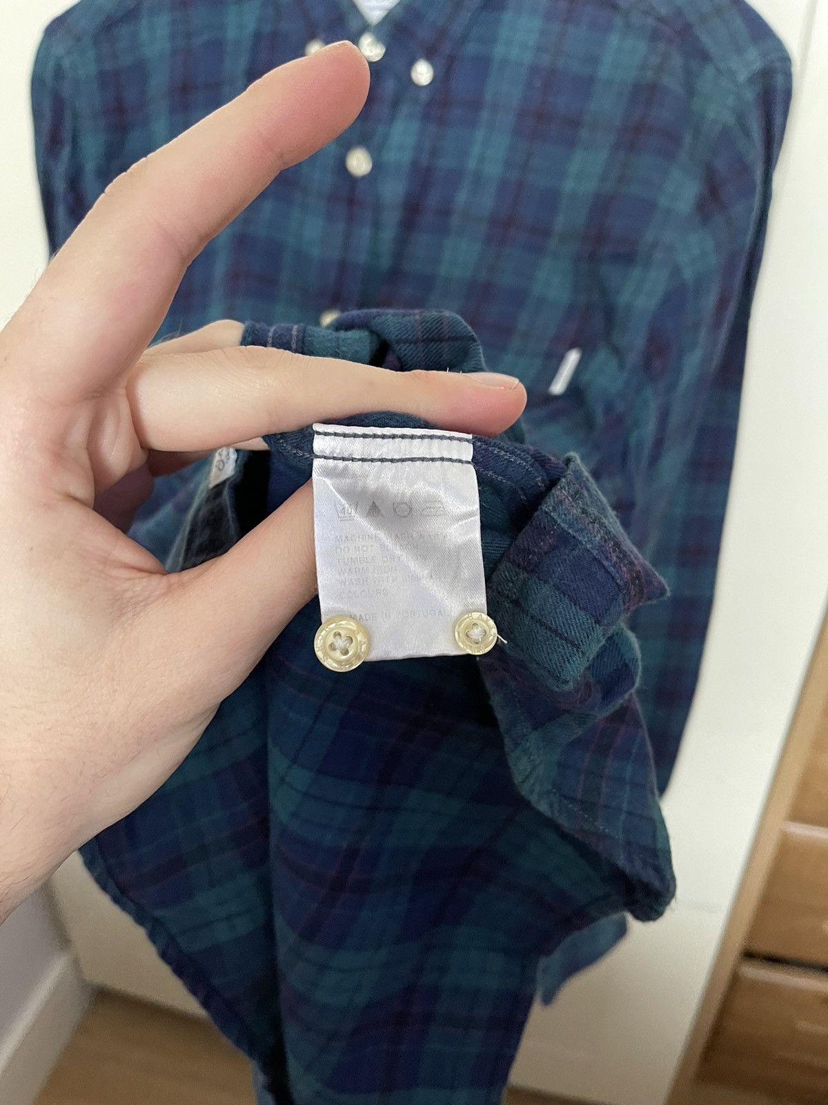 Shore Leave Shore Leave button up check blue flannel shirt Size US M / EU 48-50 / 2 - 6 Thumbnail