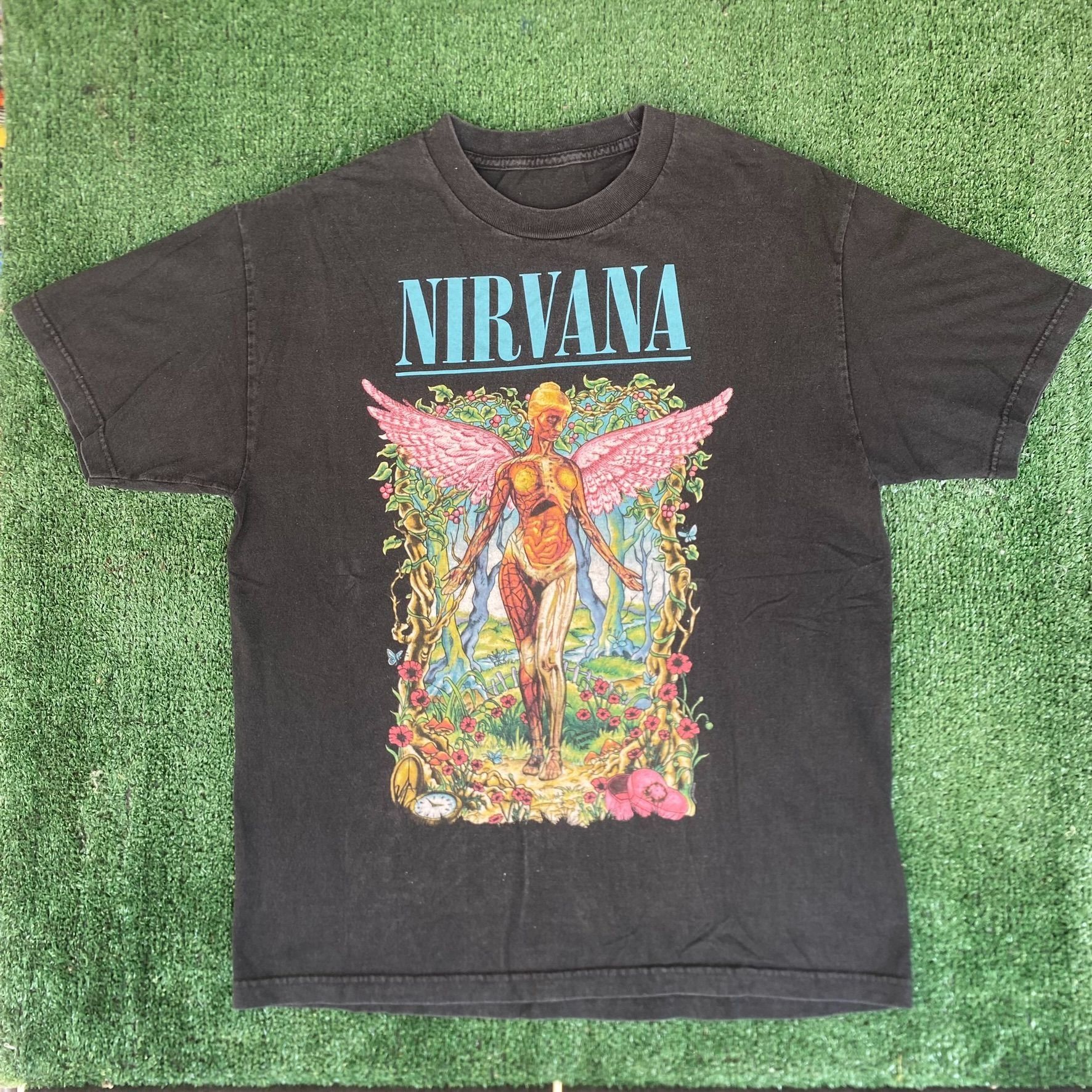 Band Tees Vintage Y2K Nirvana Band Shirt In Utero Grunge Rock Tee Size US L / EU 52-54 / 3 - 1 Thumbnail