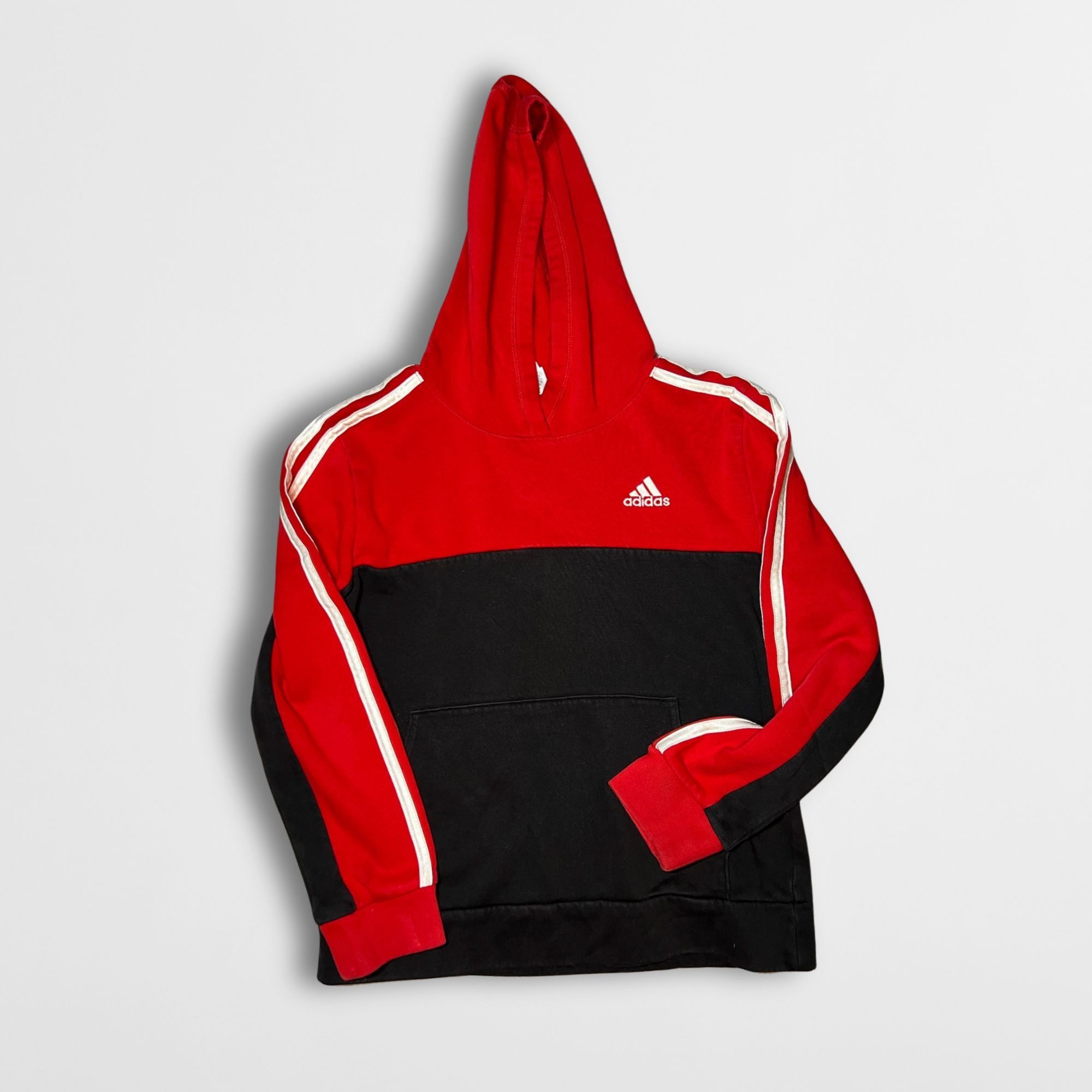 Adidas Adidas Kids Red & Black Hoodie Sweatshirt M (10-12) Made In Size US M / EU 48-50 / 2 - 2 Thumbnail
