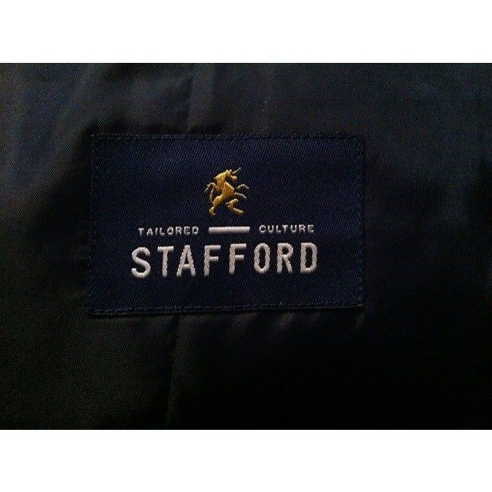 Stafford STAFFORD MEN'S NEW NAVY 51%WOOL 47%POLYESTER VEST SMALL Size US S / EU 44-46 / 1 - 5 Thumbnail