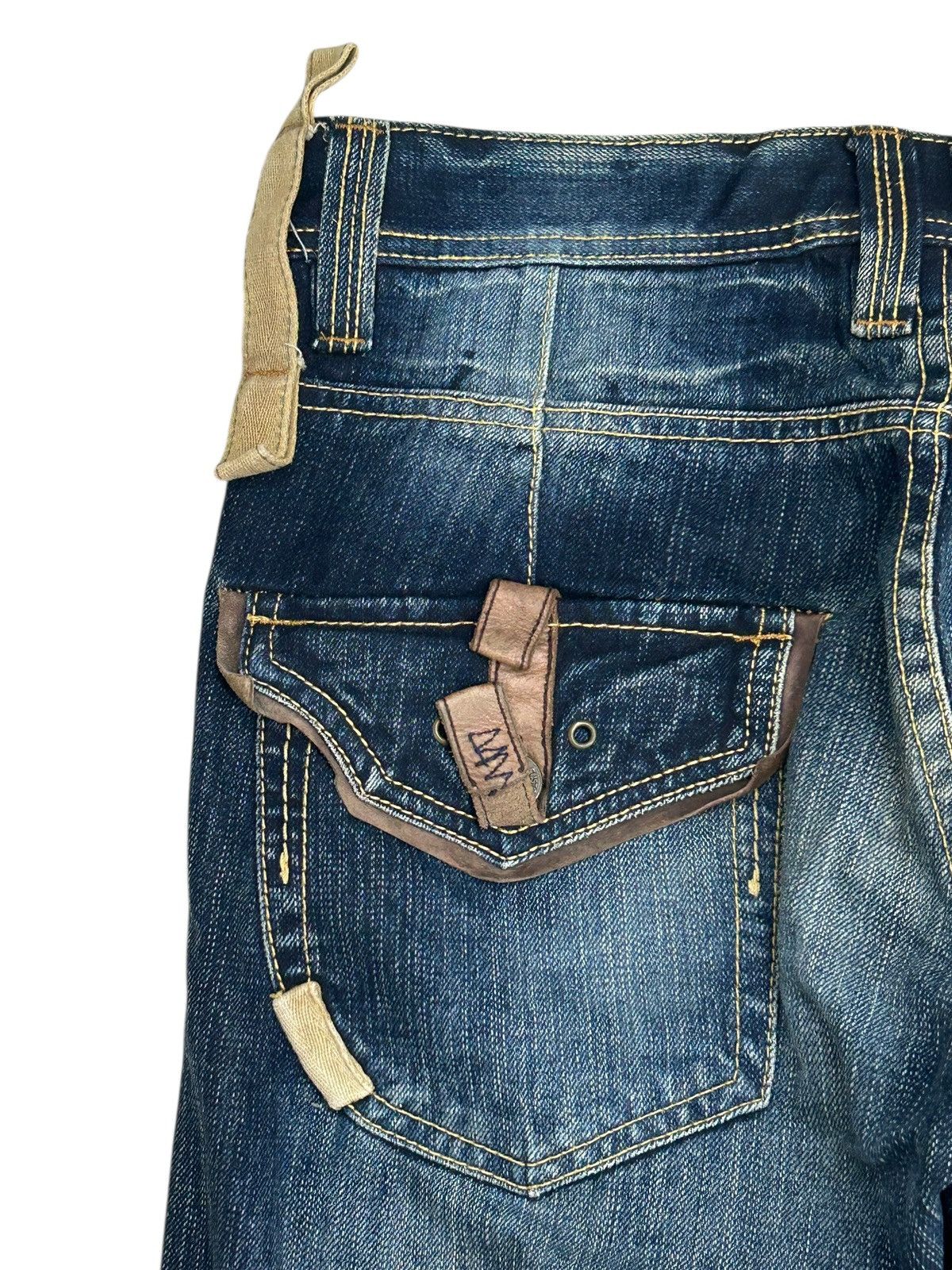 PPFM Vintage PPFM Jeans Unique Pocket Style Straight Leg Size US 30 / EU 46 - 10 Thumbnail