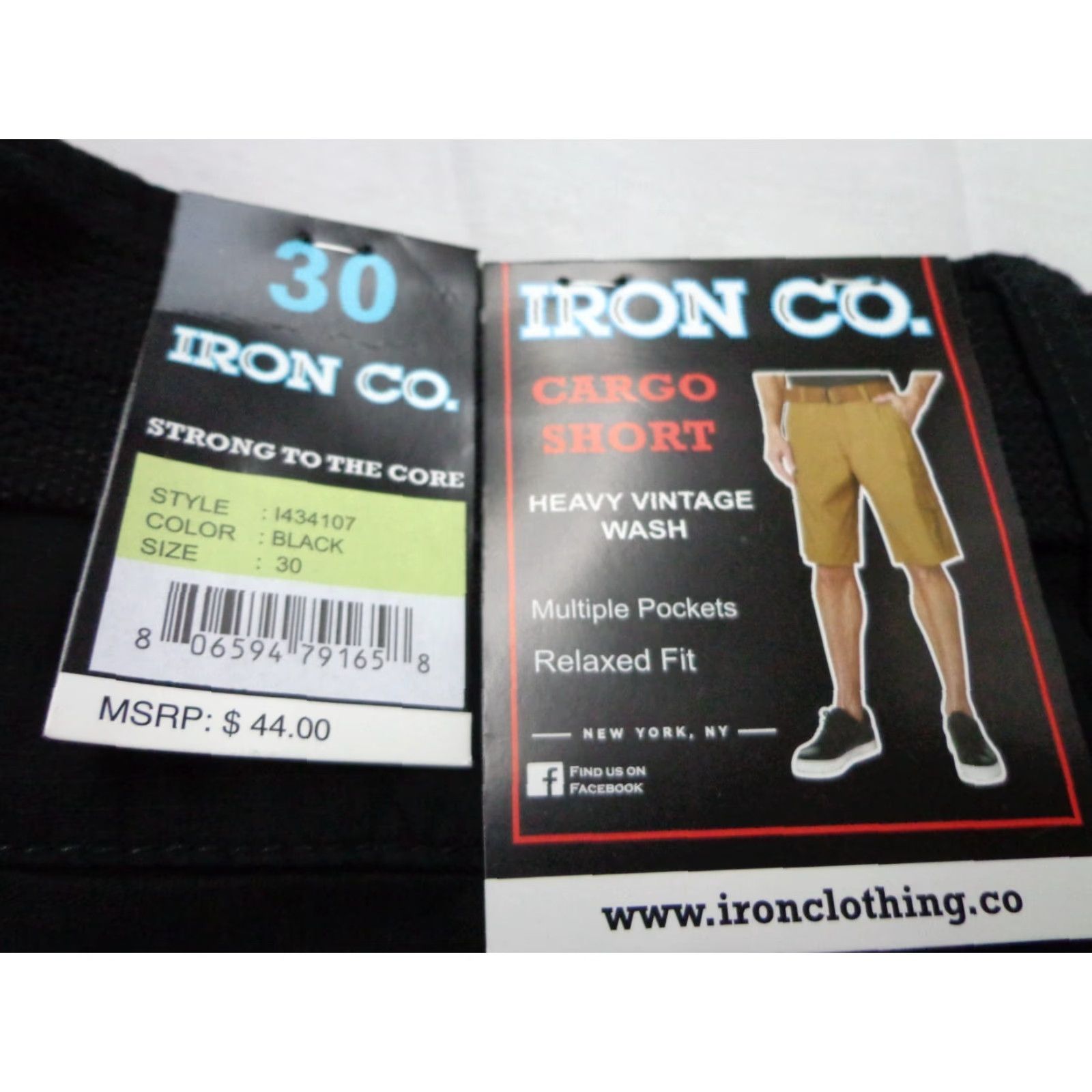 Vintage VINTAGE Iron Co. Cargo Shorts Black Size 30 Belted Mens New Size US 30 / EU 46 - 4 Thumbnail