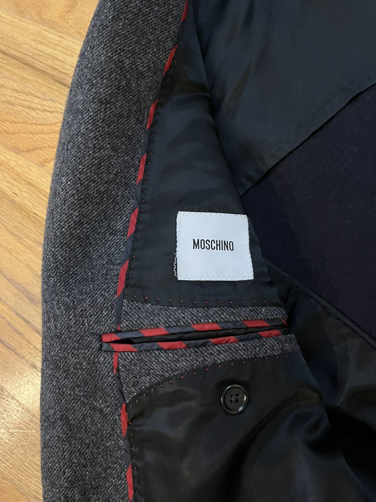 Moschino Moschino Men’s Wool Two Tone Coat Size US M / EU 48-50 / 2 - 3 Thumbnail