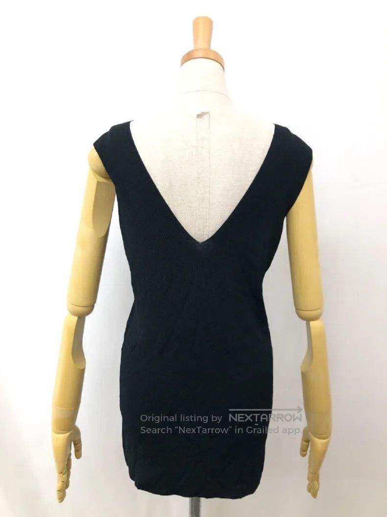 Hermes Hermes Knitted deep V little black dress Size S / US 4 / IT 40 - 2 Thumbnail