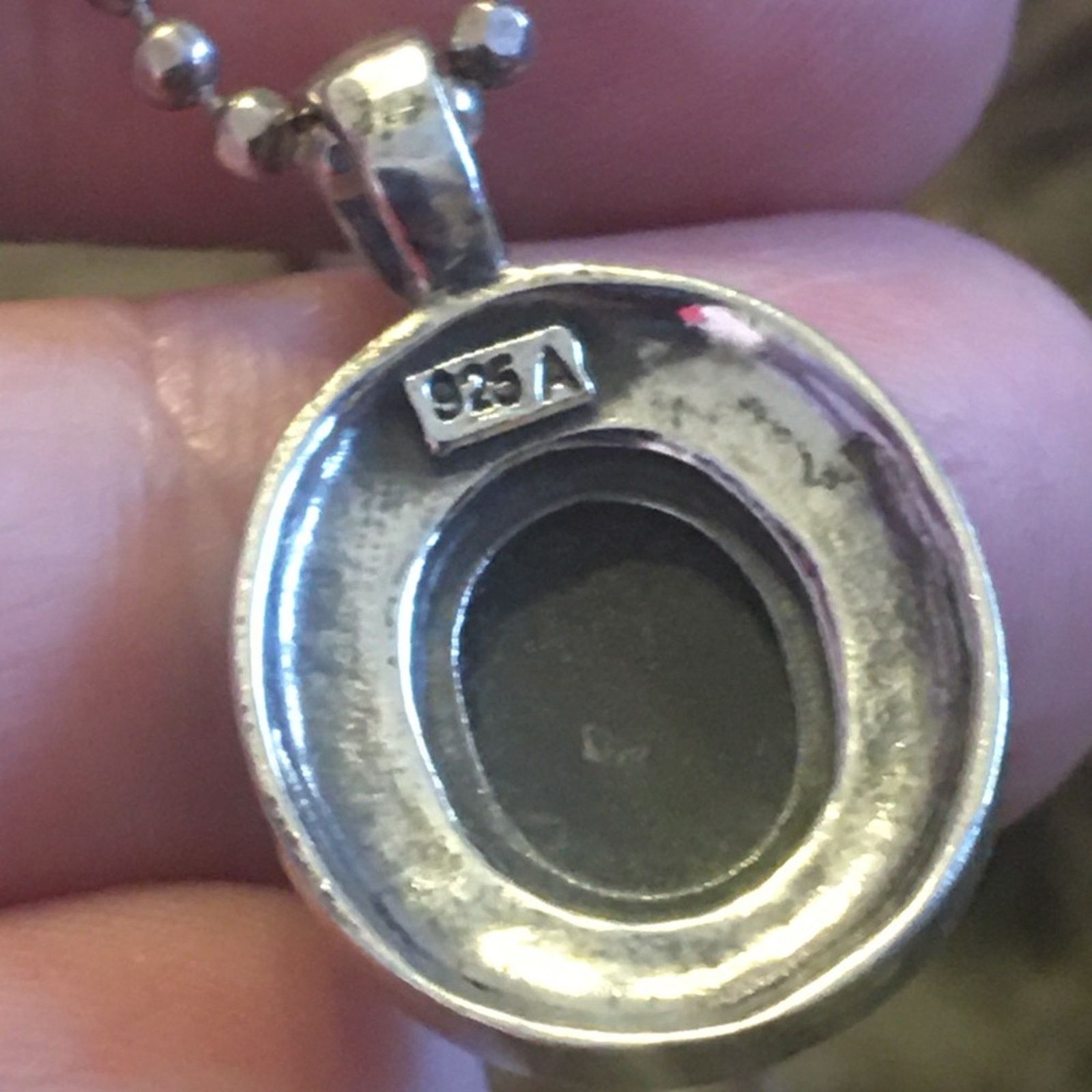 Vintage Vintage 80s black onyx marcasite pendant on chain Size ONE SIZE - 7 Thumbnail