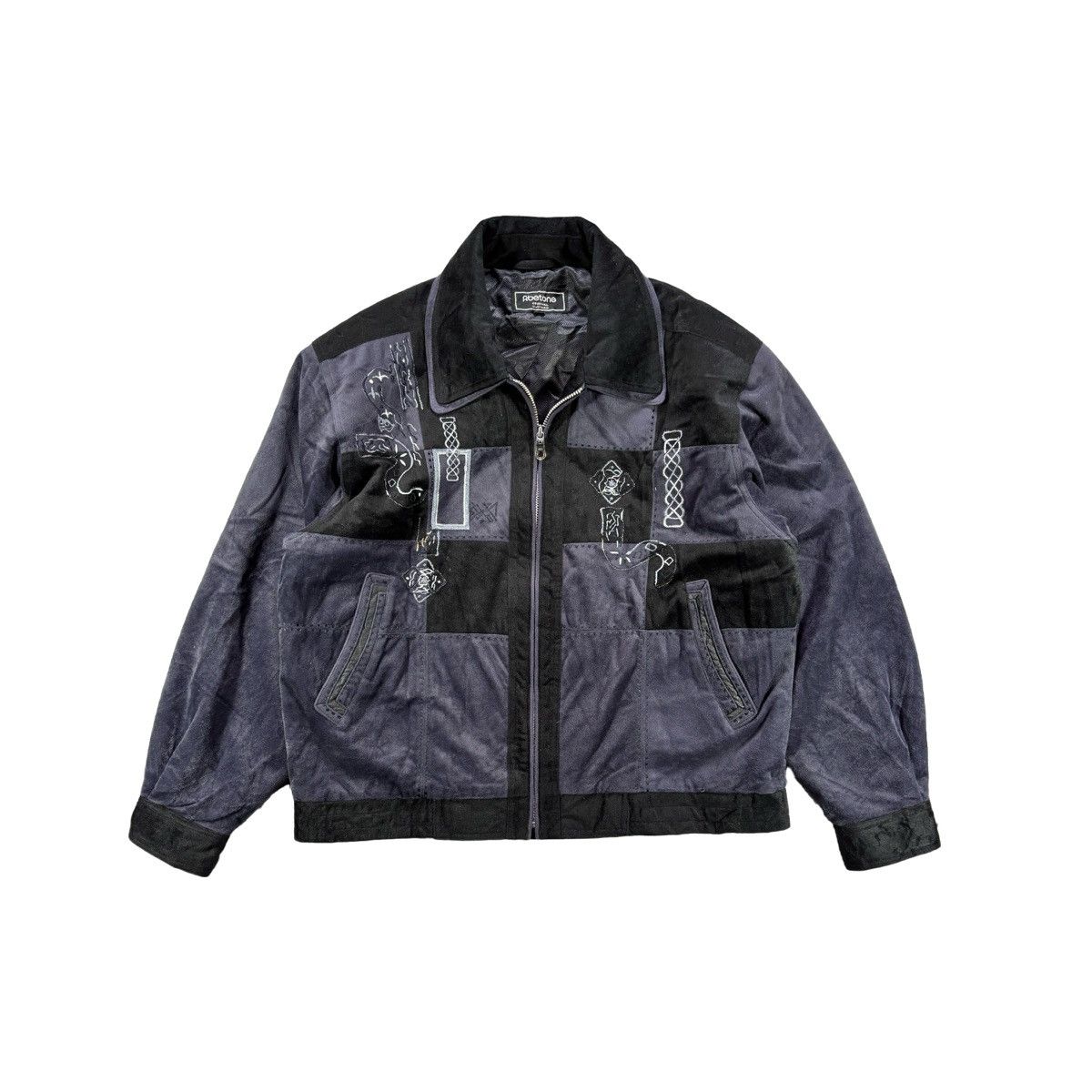 Japanese Brand Abetone Patchwork Embroidered Jacket Size US L / EU 52-54 / 3 - 1 Thumbnail