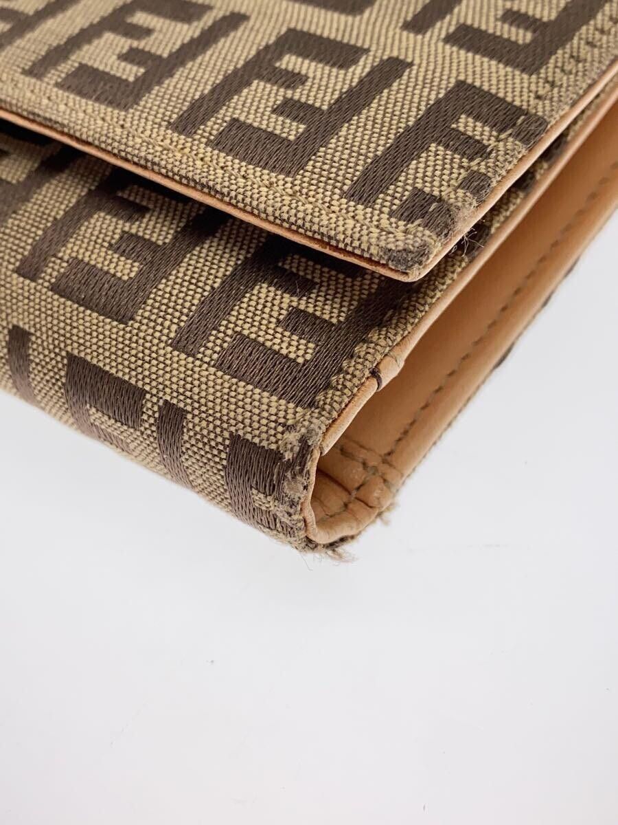 Fendi Fendi Canvas Long Wallet Beige Size ONE SIZE - 8 Thumbnail