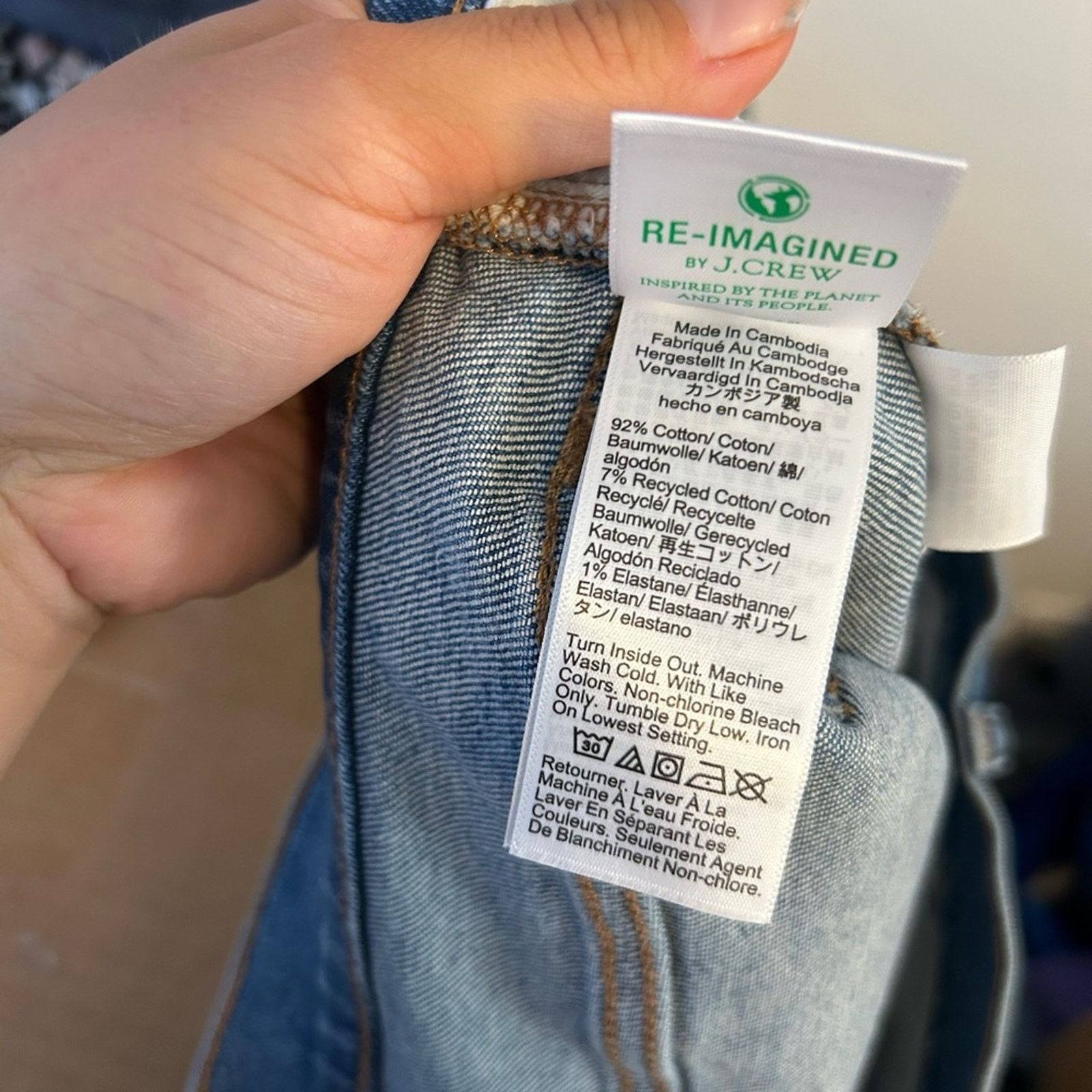 J.Crew J.Crew Essential Straight Leg Cuffed Jeans Size 31" - 4 Thumbnail