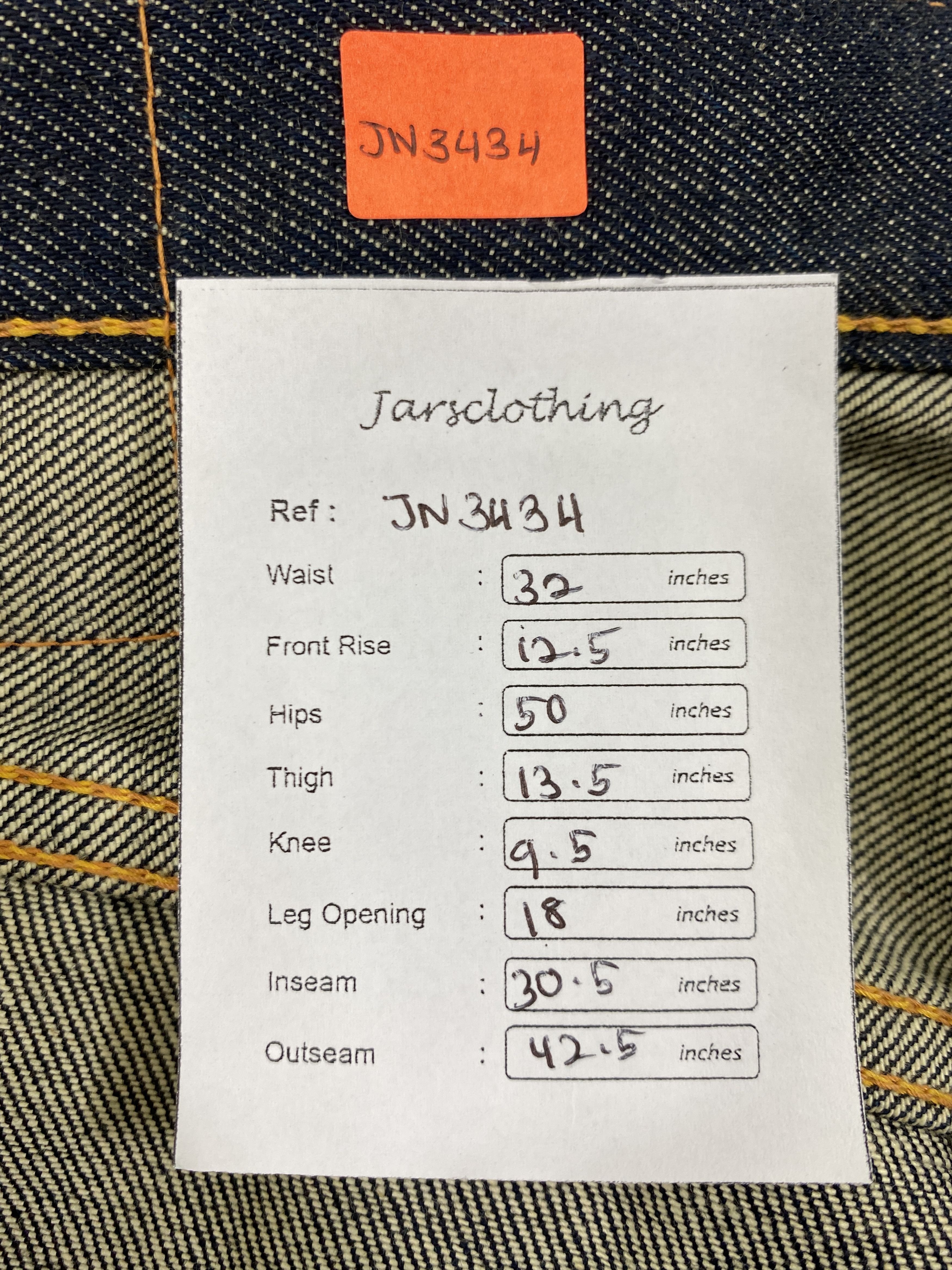 Evisu × Japanese Brand REDLINE EVISU X ANDY SOUWER DAICOCK 32x30.5 Denim-JN3434 Size US 32 / EU 48 - 10 Thumbnail
