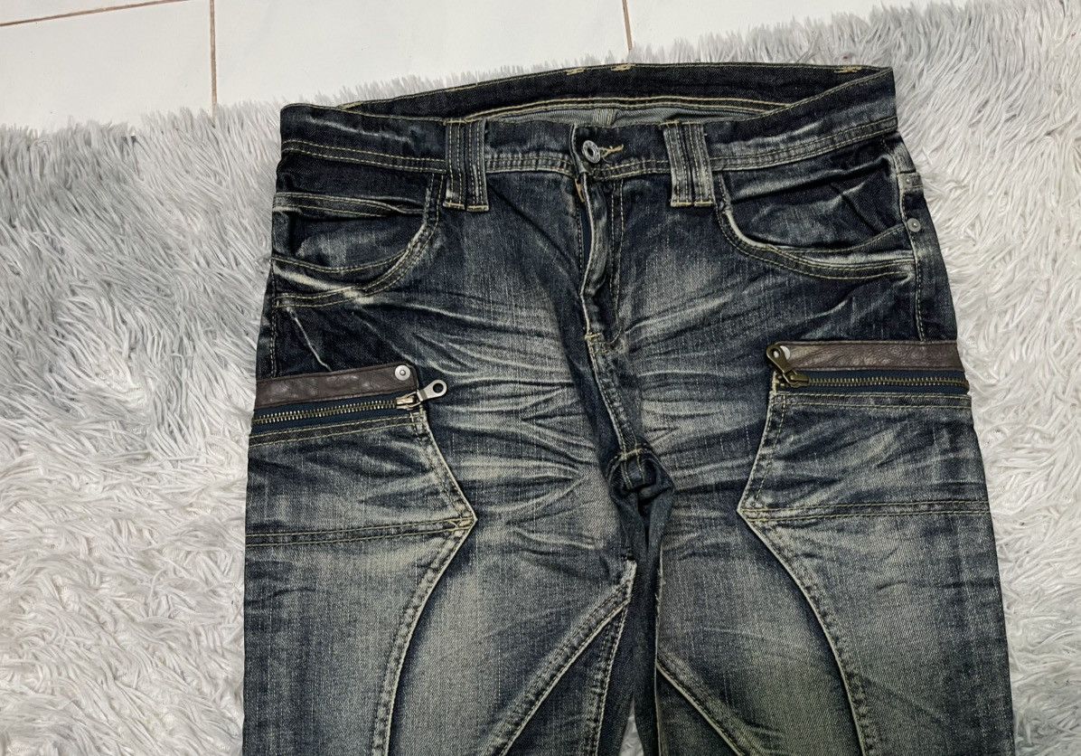PPFM 2000s PPFM INSPIRED FLARE JEANS RARE DESIGN Size US 32 / EU 48 - 6 Thumbnail
